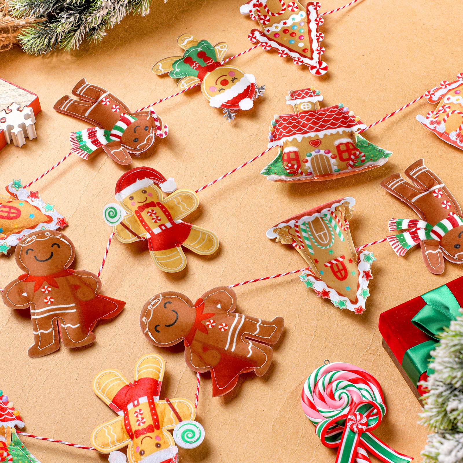 Lebkuchen-Themen-Girlande – Süßes Weihnachts-Banner Für Party, Zuhause & Wanddeko