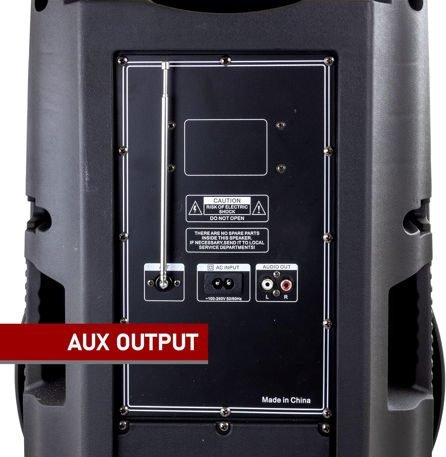 befree sound 15 inch bluetooth portable rechargeable party speaker with led lightsblackbfs 15 portable speaker