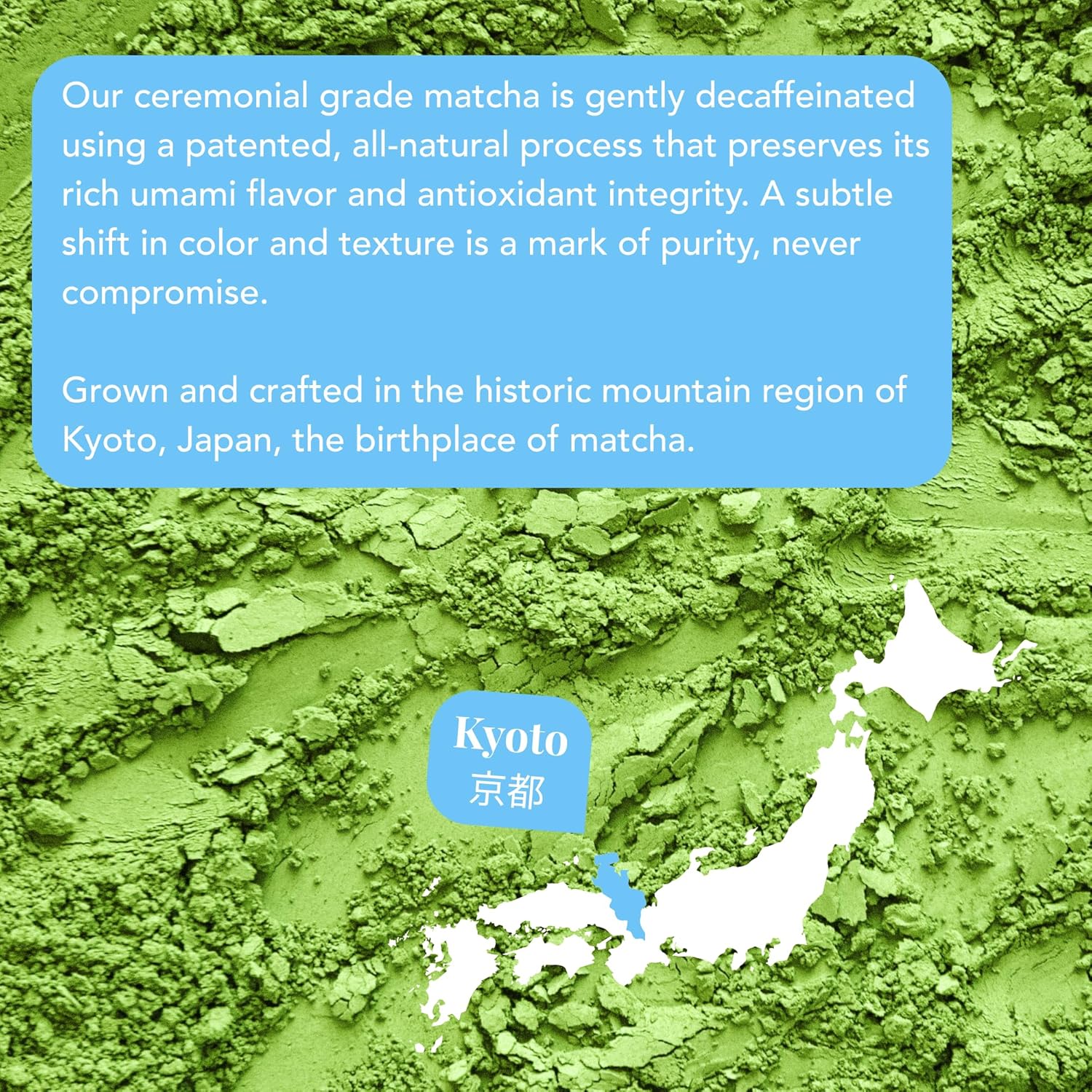 Caff Off Decaf Vanilla Matcha Green Tea Powder From Japan – 1.06 oz / 30 g - Ceremonial Grade & Sugar-Free – No Fillers or Milk Powders – Naturally Decaffeinated Without Chemicals – Tested for Heavy Metals – First Harvest, Shade-Grown & Caffeine-Free Matcha Powder