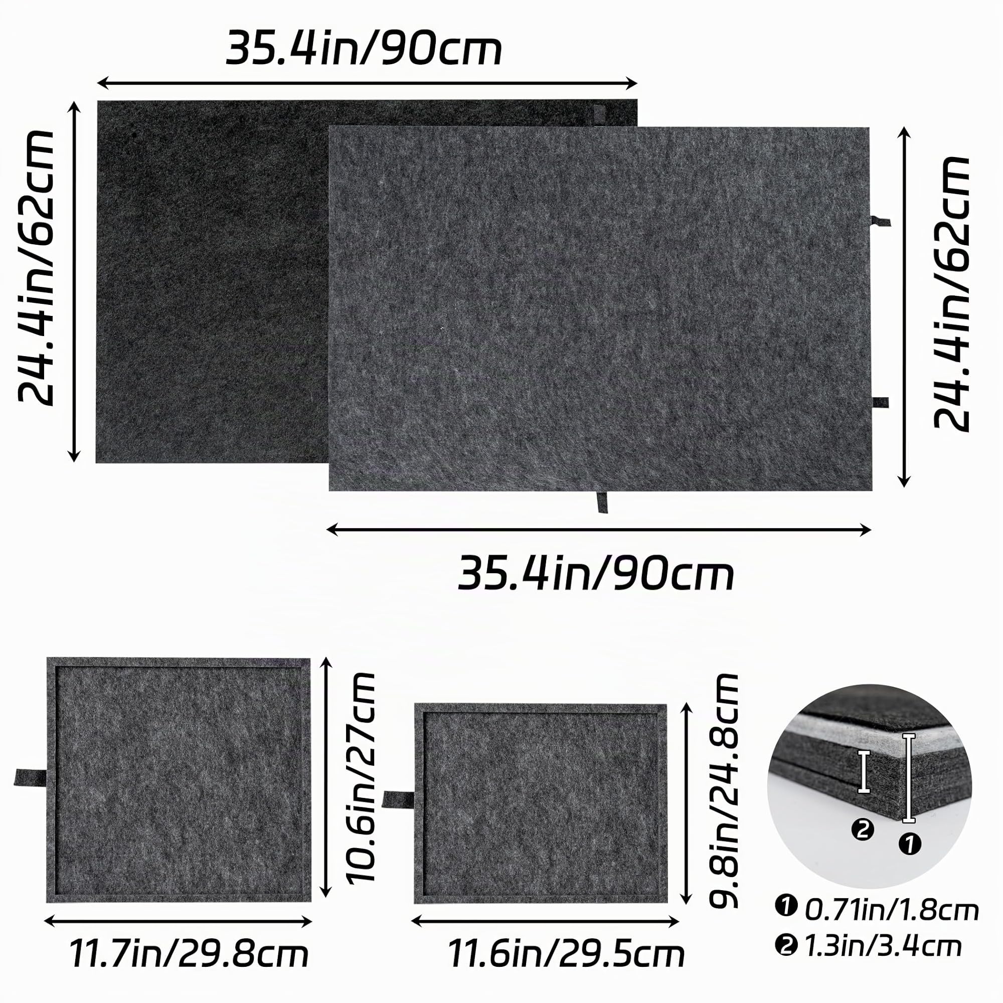 Lavievert Planche de Puzzle Avec 4 Tiroirs et Tapis - Plateau Double Face en Feutre Pour Adultes, Table Portable Pour Jeux Jusqu'à 1500 Pièces