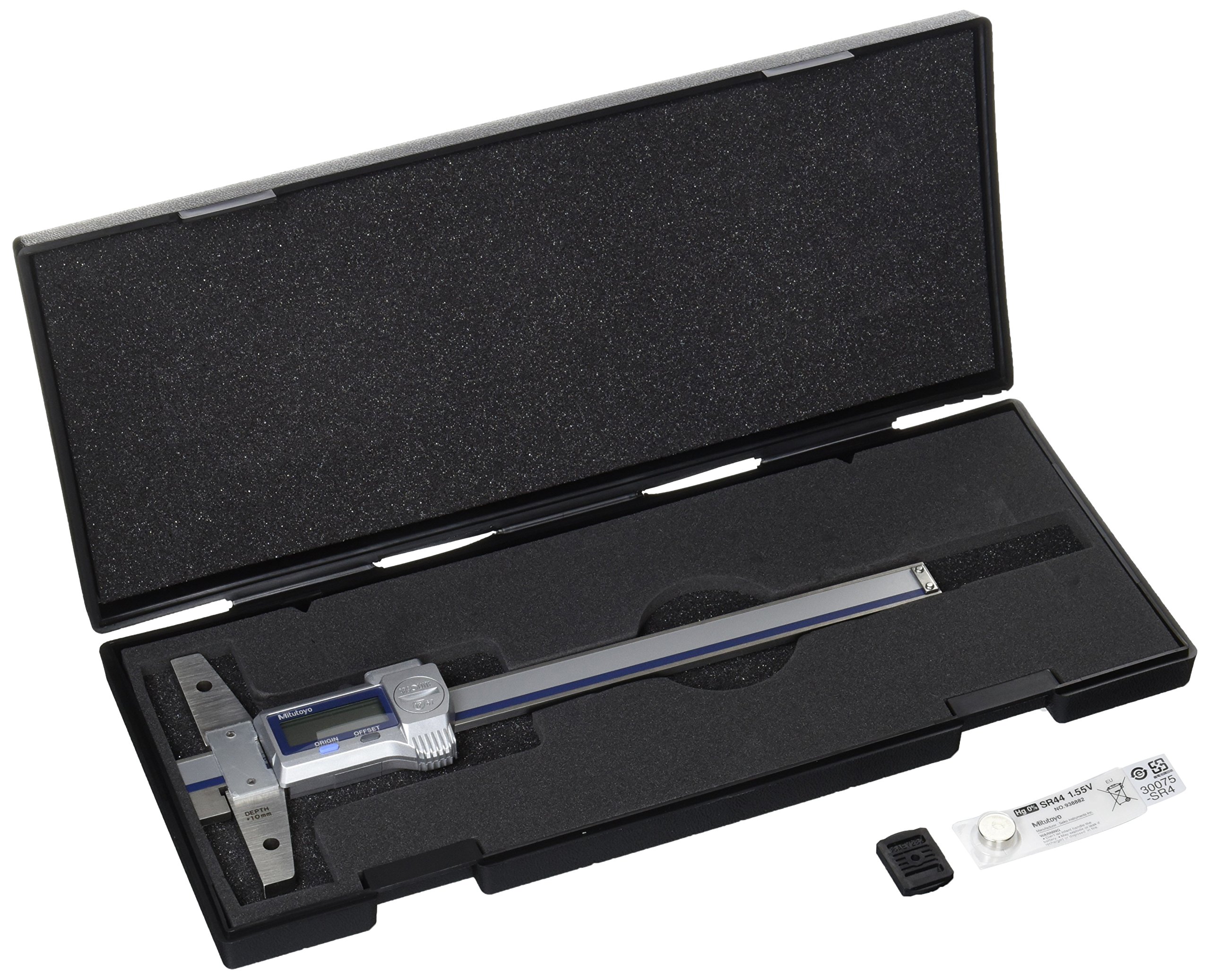 MeterTo 1164-200D Digital Depth Gauges with Long Base, Measuring Range: 0-200mm, Resolution: 0.01mm, Permissible Error: +/-0.06mm, Long Base Size: 250mm