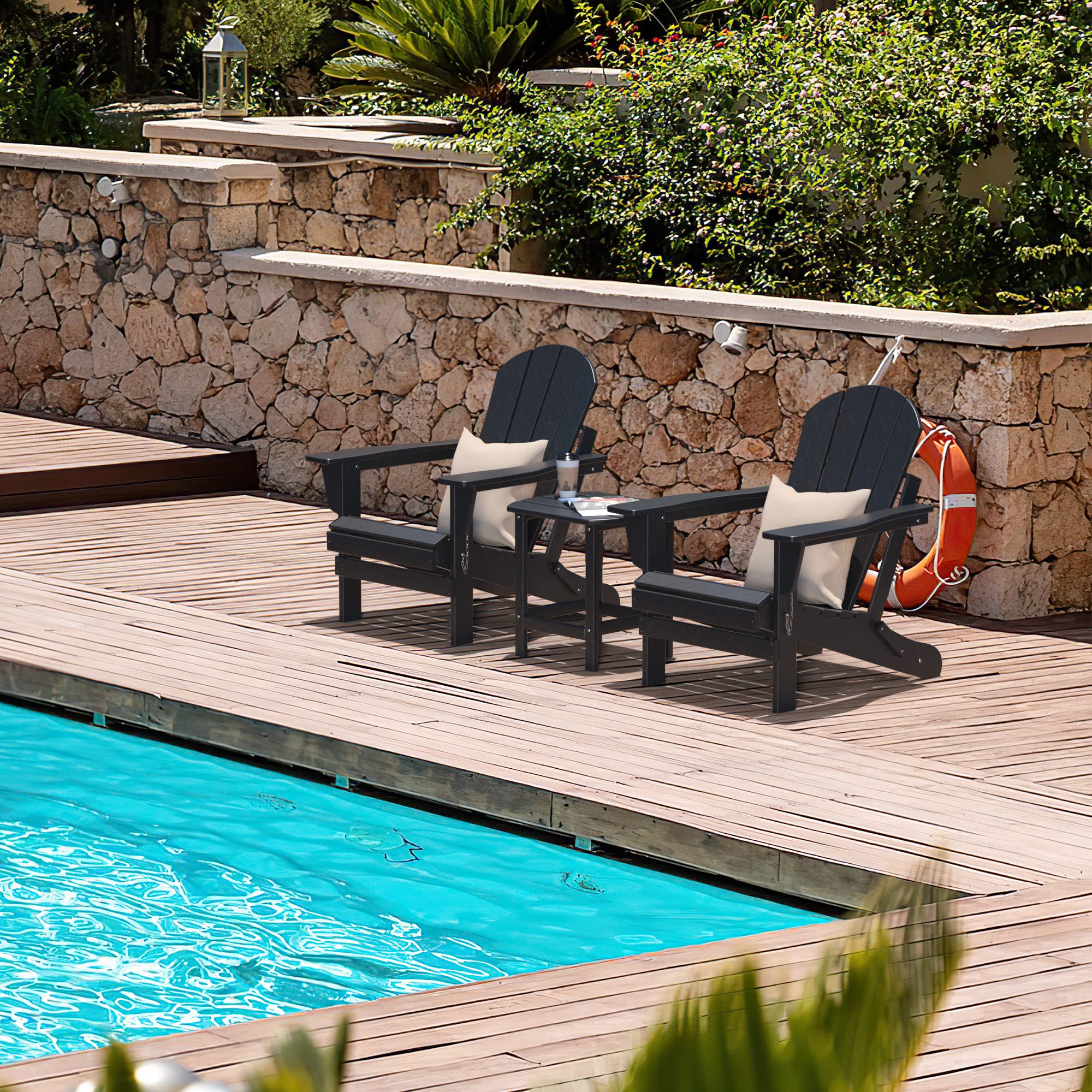 wide plastic garden chairs