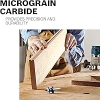 Vista 2 de BOSCH 85638M - Broca de enrutador de panel elevado Ogee con punta de carburo de 2-1/2 pulgadas x 5/8 pulgadas