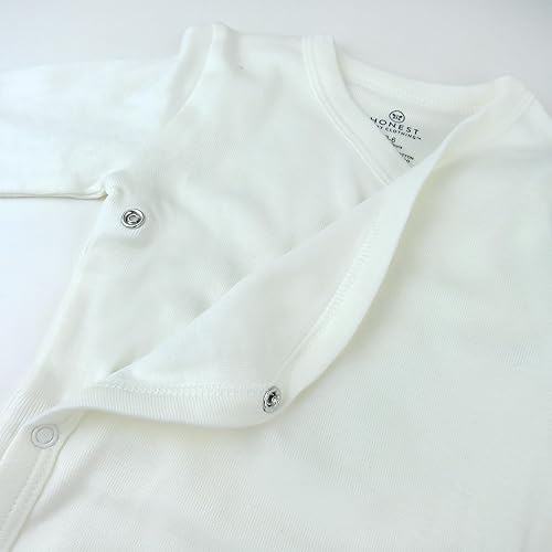 Vista 4 de HonestBaby unisex-baby 3-pack Long Sleeve Side-snap Kimono Bodysuits Organic Cotton for Infant Baby Boys, Girls, Unisex