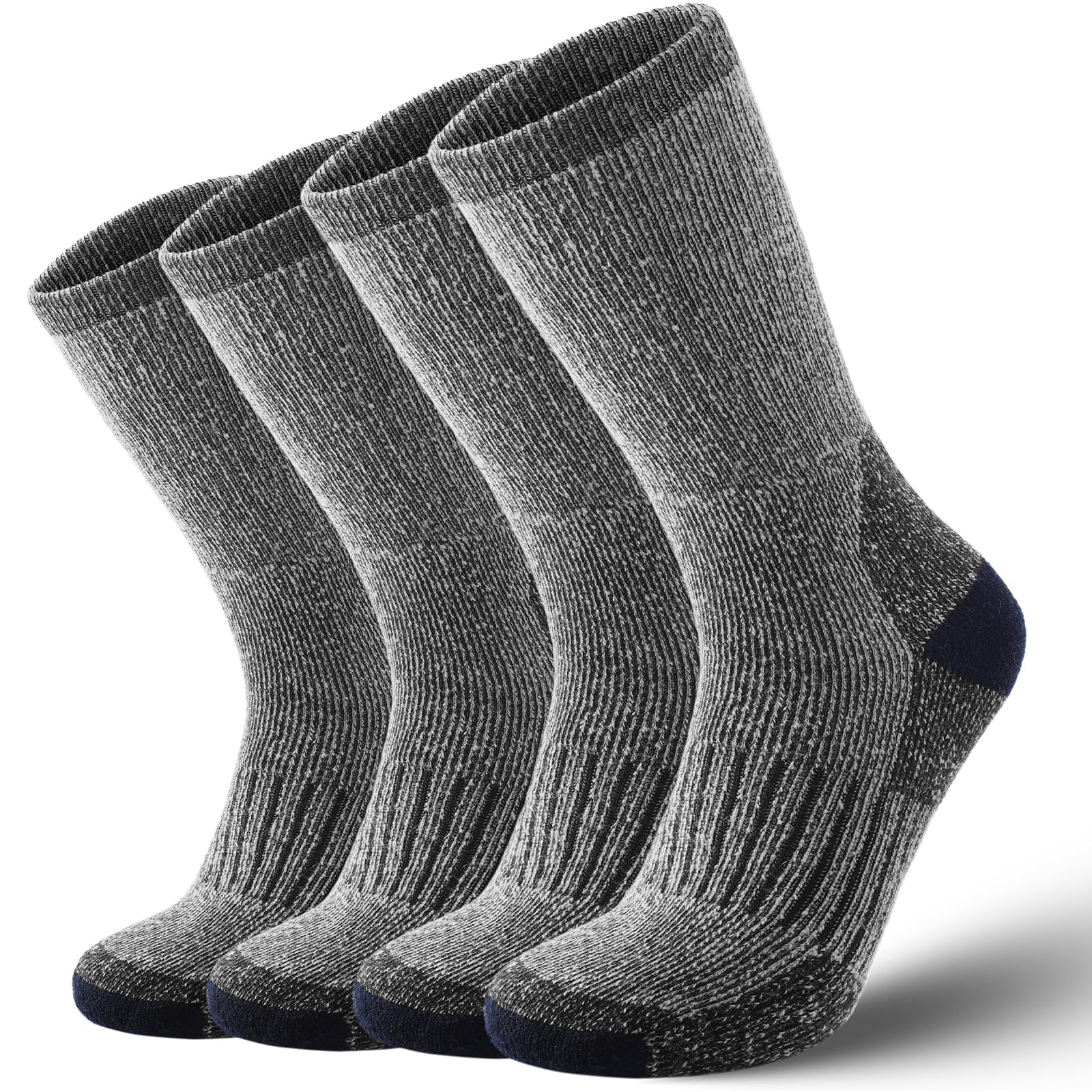 Clothirily 4 Pairs Merino Wool Socks for Men Women, Warm Hiking Boot Socks