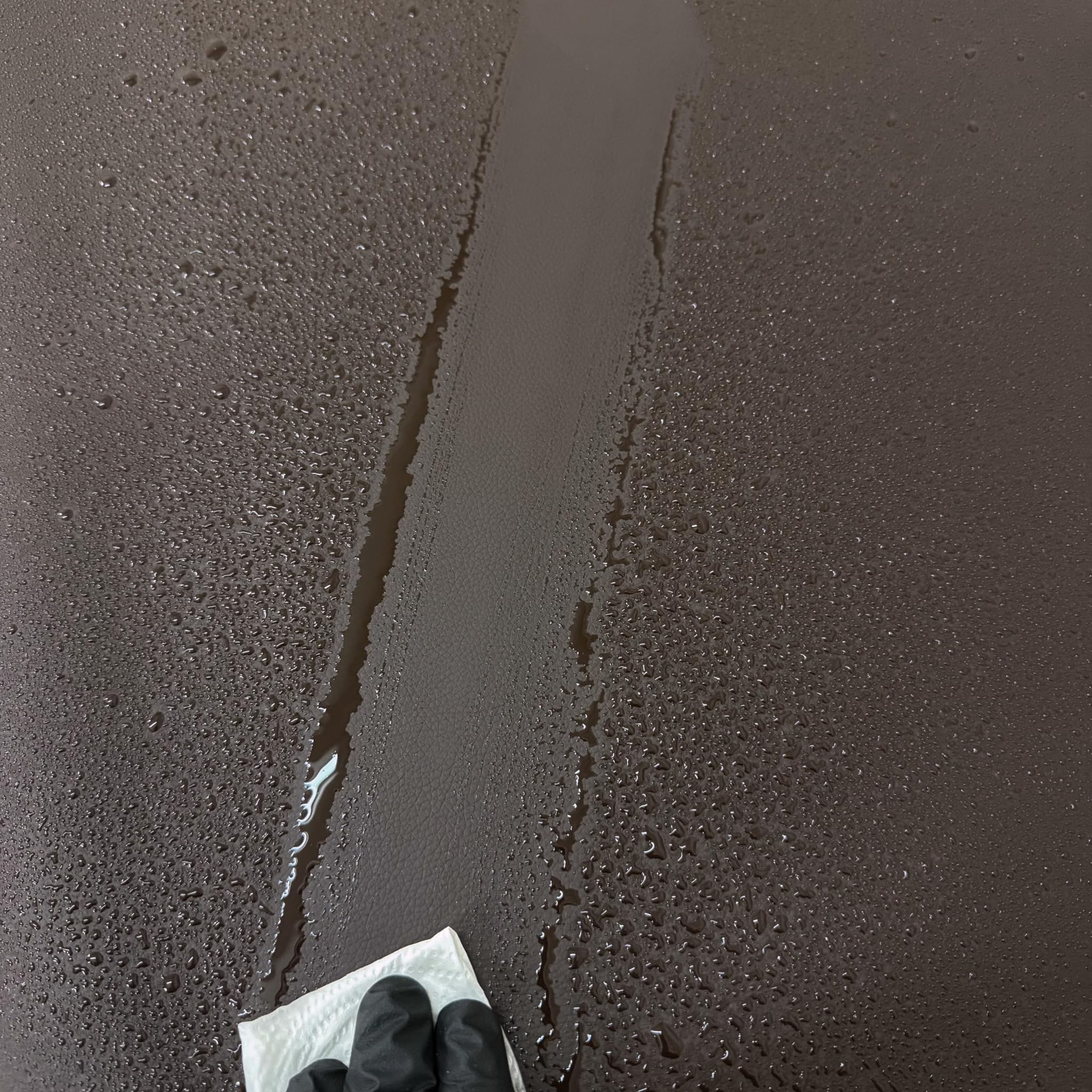Kunstleder Leder Meterware Lederimitat für Fahrzeuge, Camper, Sofas, Möbel, Stühle, Kleidung, Polster Bezugsstoff Lederoptik Reparatur Lederflicken Geprägt Wasserdicht (Dunkel-Braun, 50cm x 150cm)