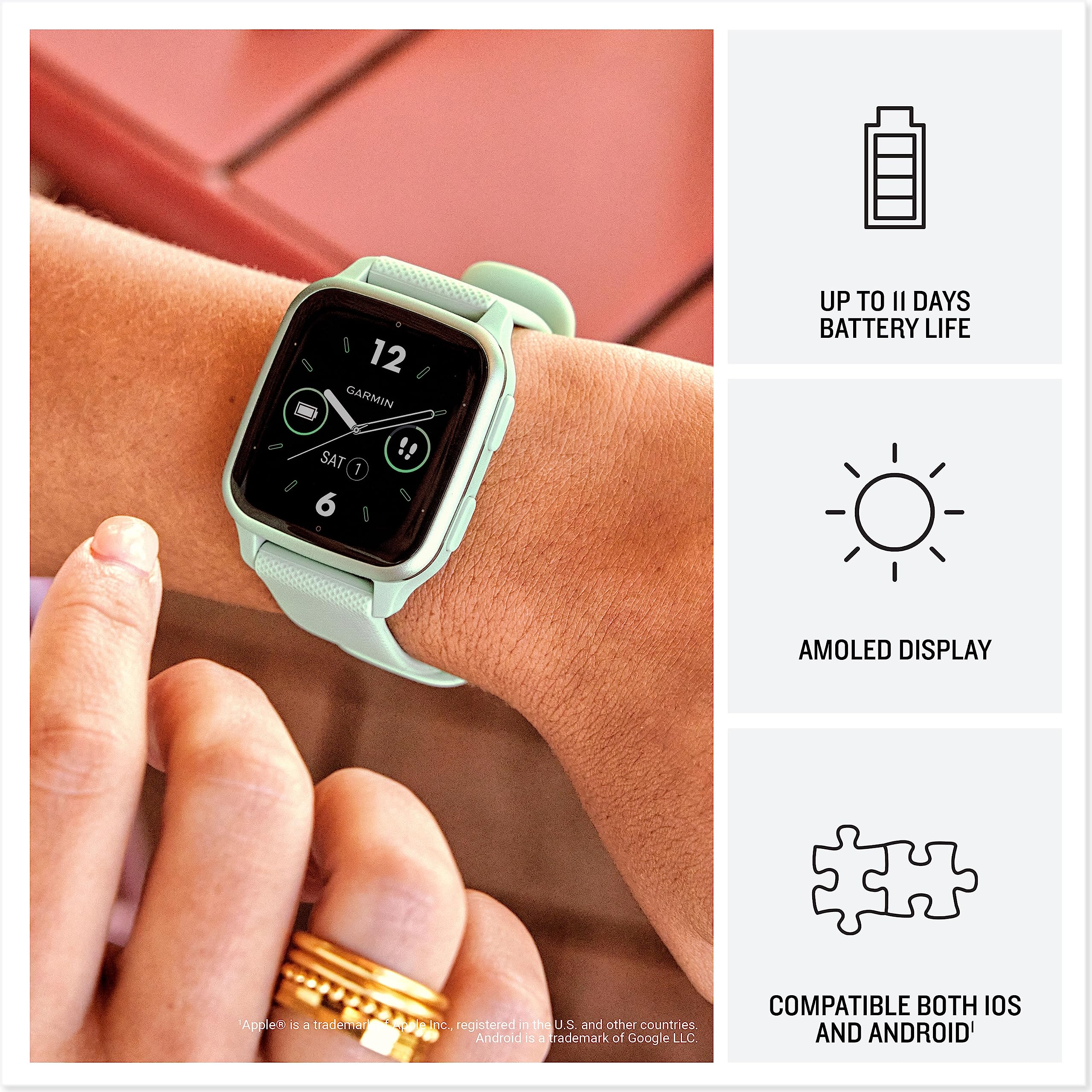 Garmin Venu Sq 2 GPS 40mm Smartwatch, AMOLED Touchscreen, All-day Health Monitoring and Fitness Features - Image 3