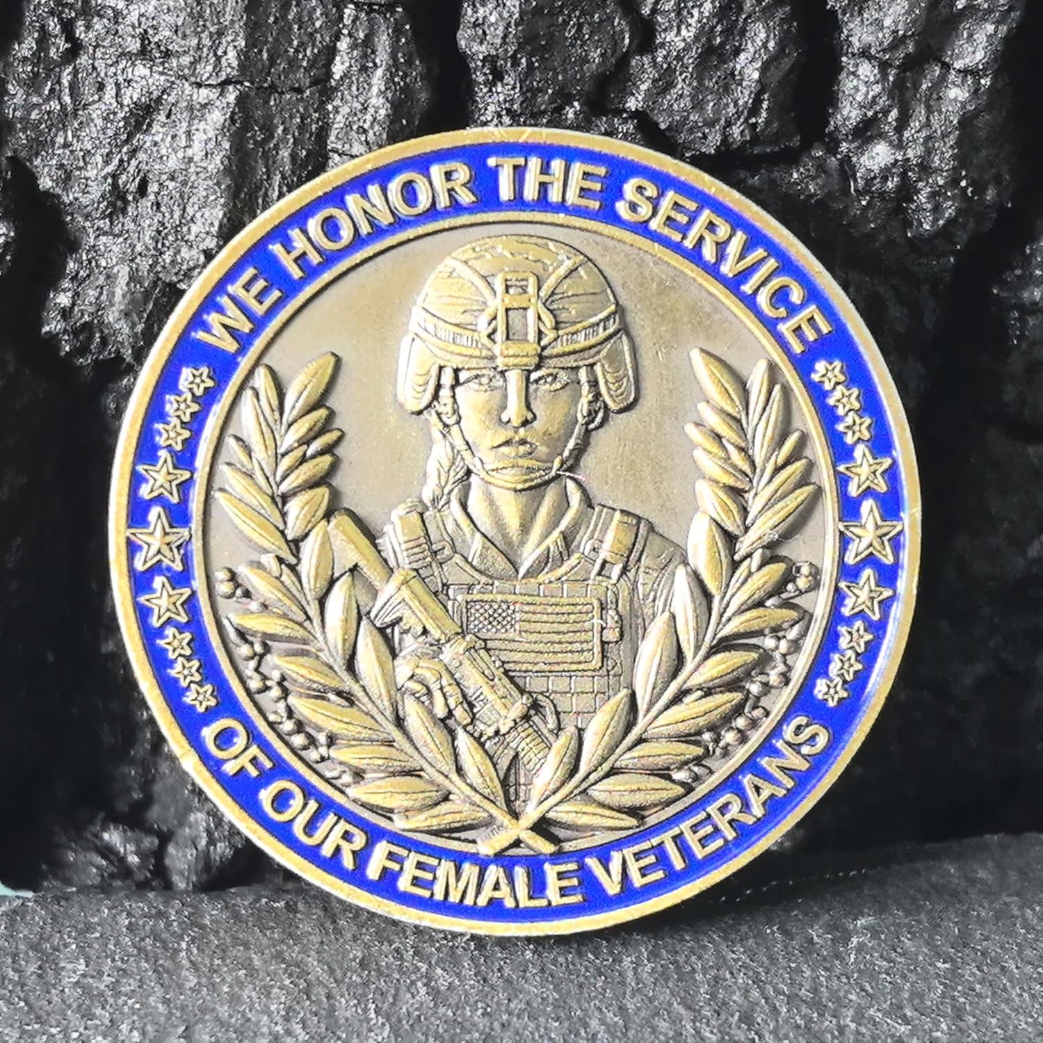 Honoring Female Veterans Challenge Coin for Celebrating Service and Courage (Pack of 10)