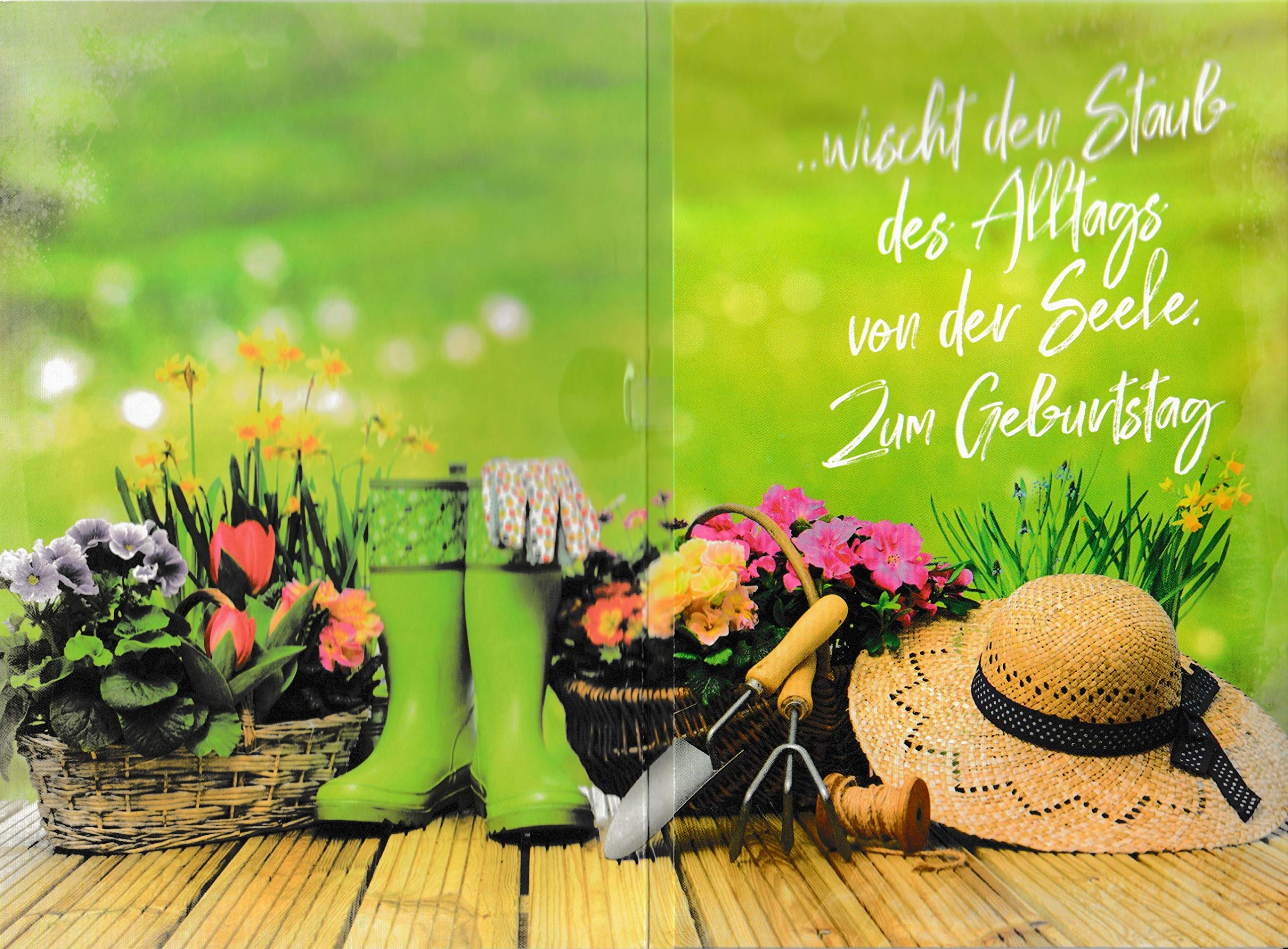 Woodmansterne Geburtstagskarte 'Entspannen Im Garten' – 16 X 16 Cm, Klartext Für Supergirl