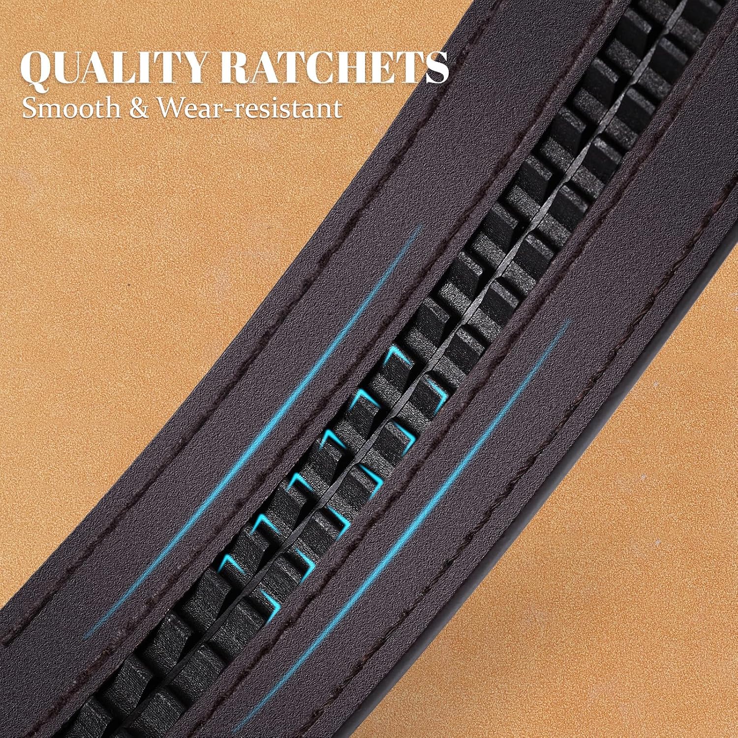 SANSTHS Western Cowboy Ratchet Belts for Men Women Leather Cowboy Belt with Automatic Western Buckle for Jeans Gifts