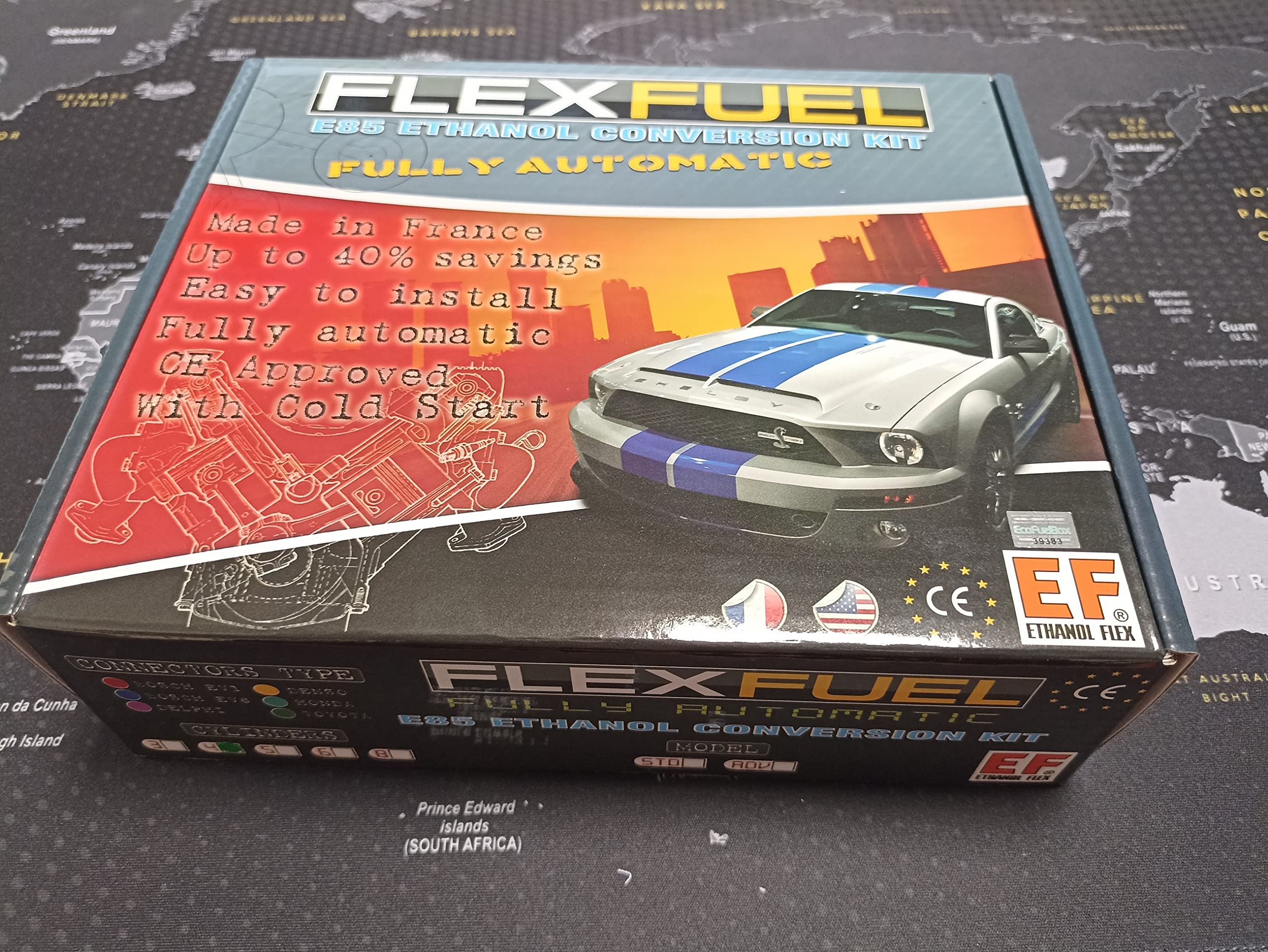 Kit ETHANOL FLEX E85® - Kit E85-4 cylindres - Boitier Ethanol E85 (Connecteurs Toyota) pour Voitures des Marques : Toyota, Lexus, et Certaines CITROËN