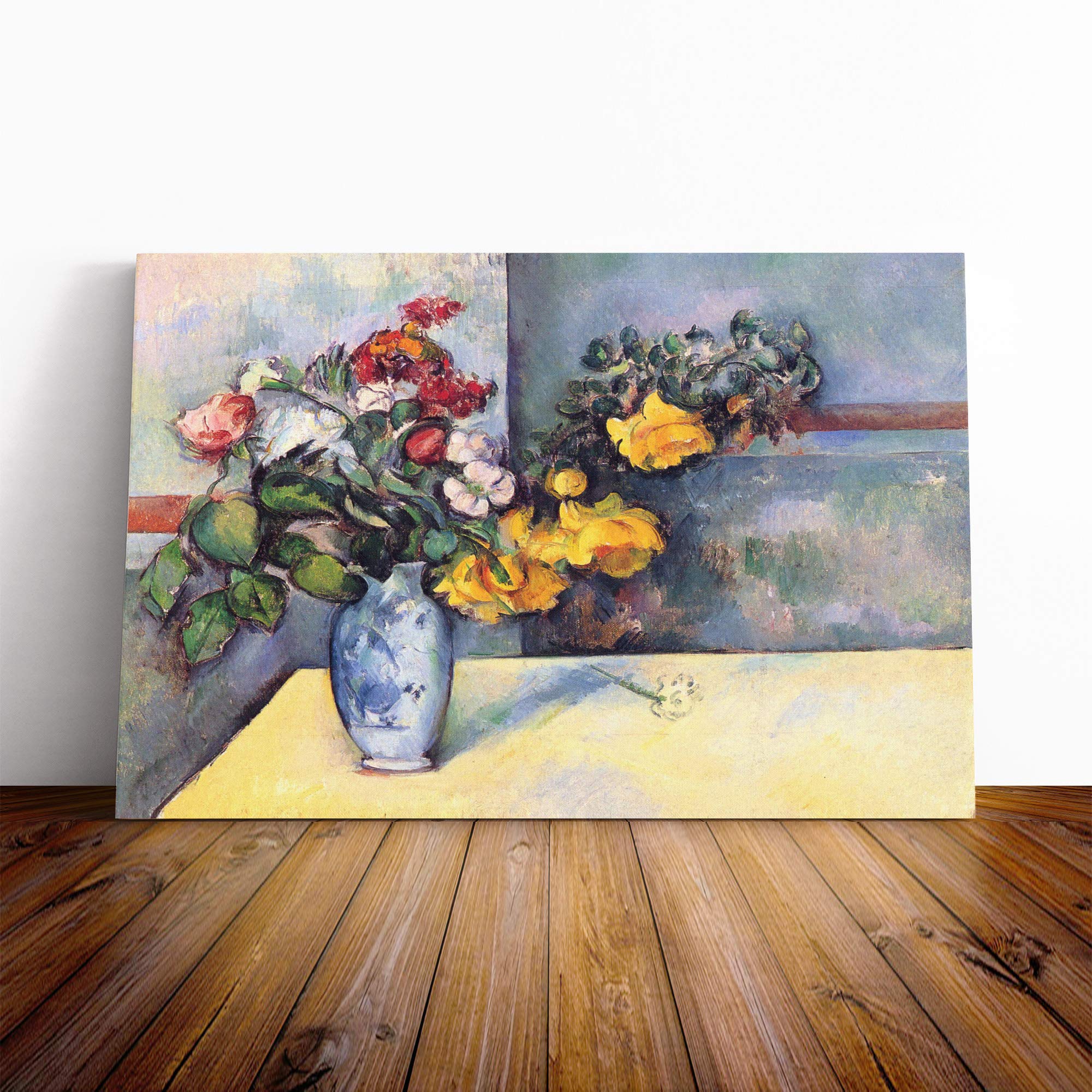 Paul Cezanne Still Life (6) Canvas Print | Gallery Wrapped 30mm Frame Wall Art | 24x16 inches | Ready to Hang | Modern Still Life Picture | Living Room Bedroom Lounge Office