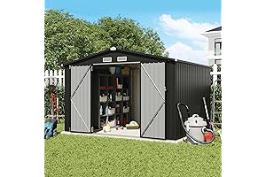 Verano Garden 8x10FT Outdoor Storage Shed: Your Spacious Patio Sanctuary