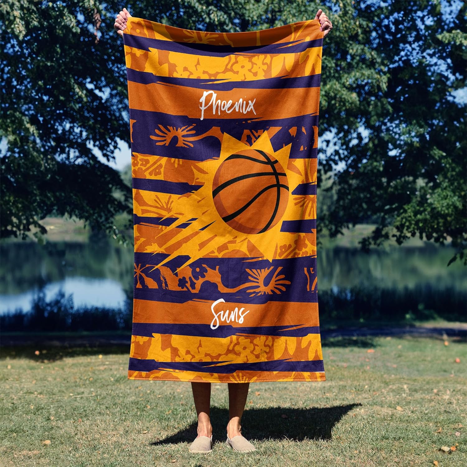 NORTHWEST NBA Phoenix Suns Beach Towel, 35" x 60", Pocket