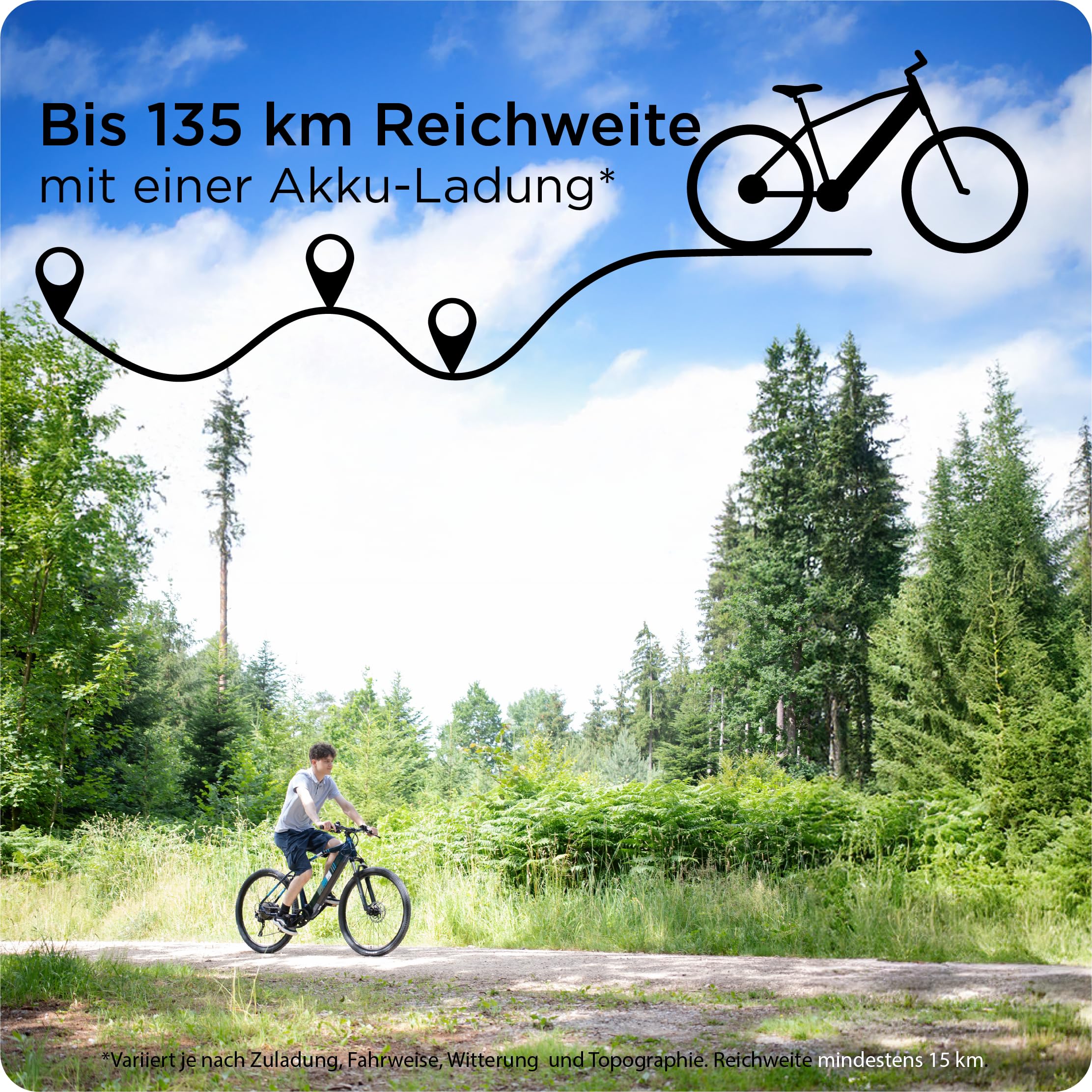ZÜNDAPP Z808 E Bike Mountainbike 27,5" für Damen und Herren ab 155 cm Pedelec 10 Gang Elektrofahrrad 540Wh Scheibenbremsen
