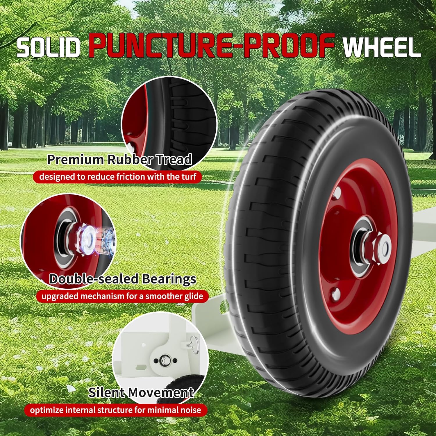 Goal Mover Heavy-Duty Lift Mover Tool Set, 1300LBS Capacity Soccer Goal Dolly, Lever Mechanisms Available with High Lift Wheels, Chicken Coop Mover, Replacement Soccer Goal (2 Pack)