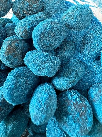Sour Blue Raspberry Gushers, Viral Tiktok Candy Extremely Sour Gushers/Gummies 1 lb with Extra Sour Powder