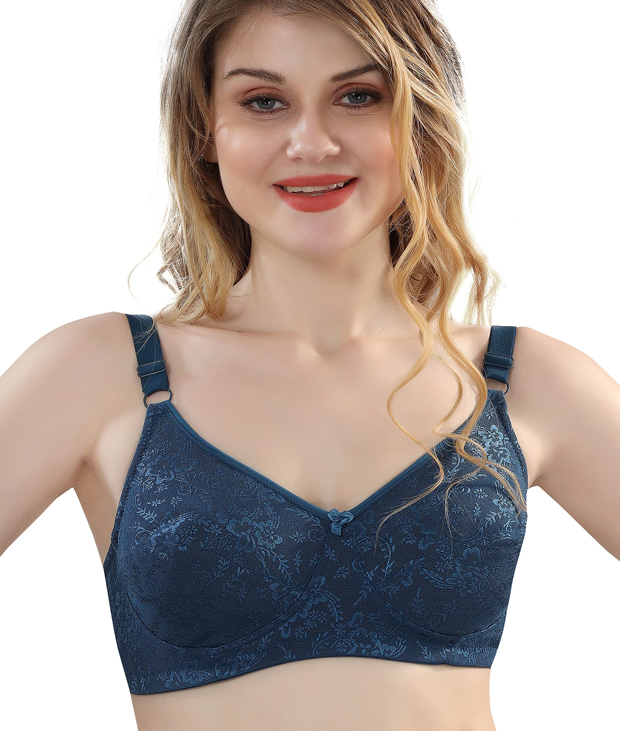 cloud soft Women's Cotton Non Padded Wire Free Full Coverage Bra-picture-47