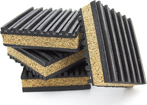 Almohadillas antivibraciĂłn de caucho y corcho PneumaticPlus para aislamiento 4unidades 4 Almohadillas antivibraciĂłn de caucho y corcho PneumaticPlus para aislamiento 4unidades 4