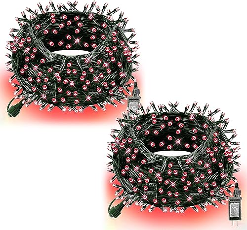 Miniatura 16 de Dazzle Bright - Cadena de luces de Navidad que cambian de color, 66 pies, 200 luces LED RGB con control remoto y temporizador, luces de hadas para