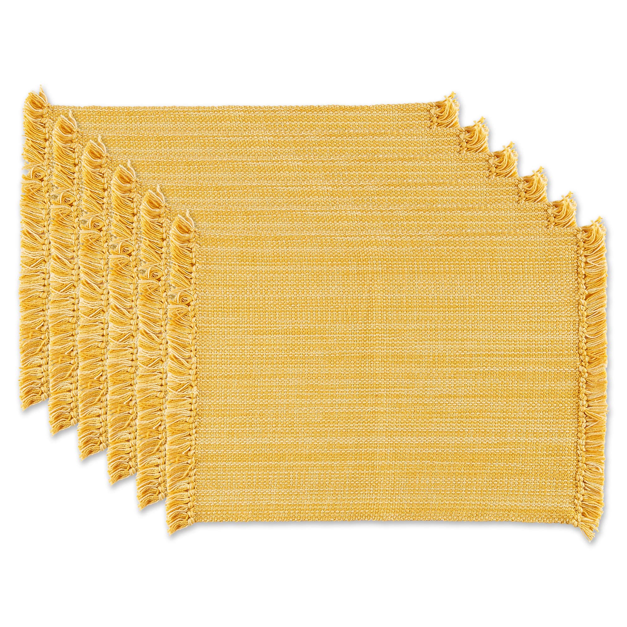 DII Lot de 6 Sets de Table variés de 7,6 x 48,3 cm, Abricot