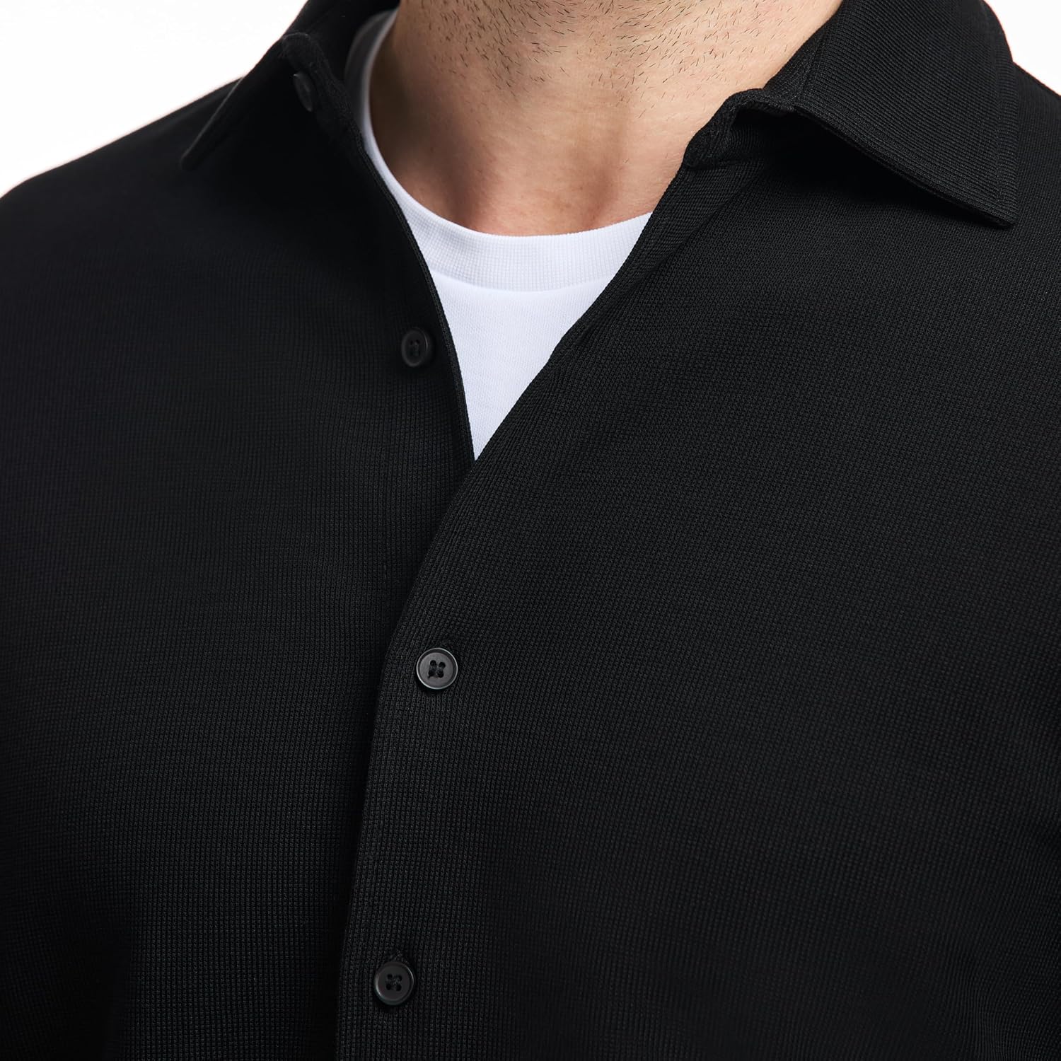 SAKS Fifth Avenue Men's Long Sleeve Textured Pique Button Down