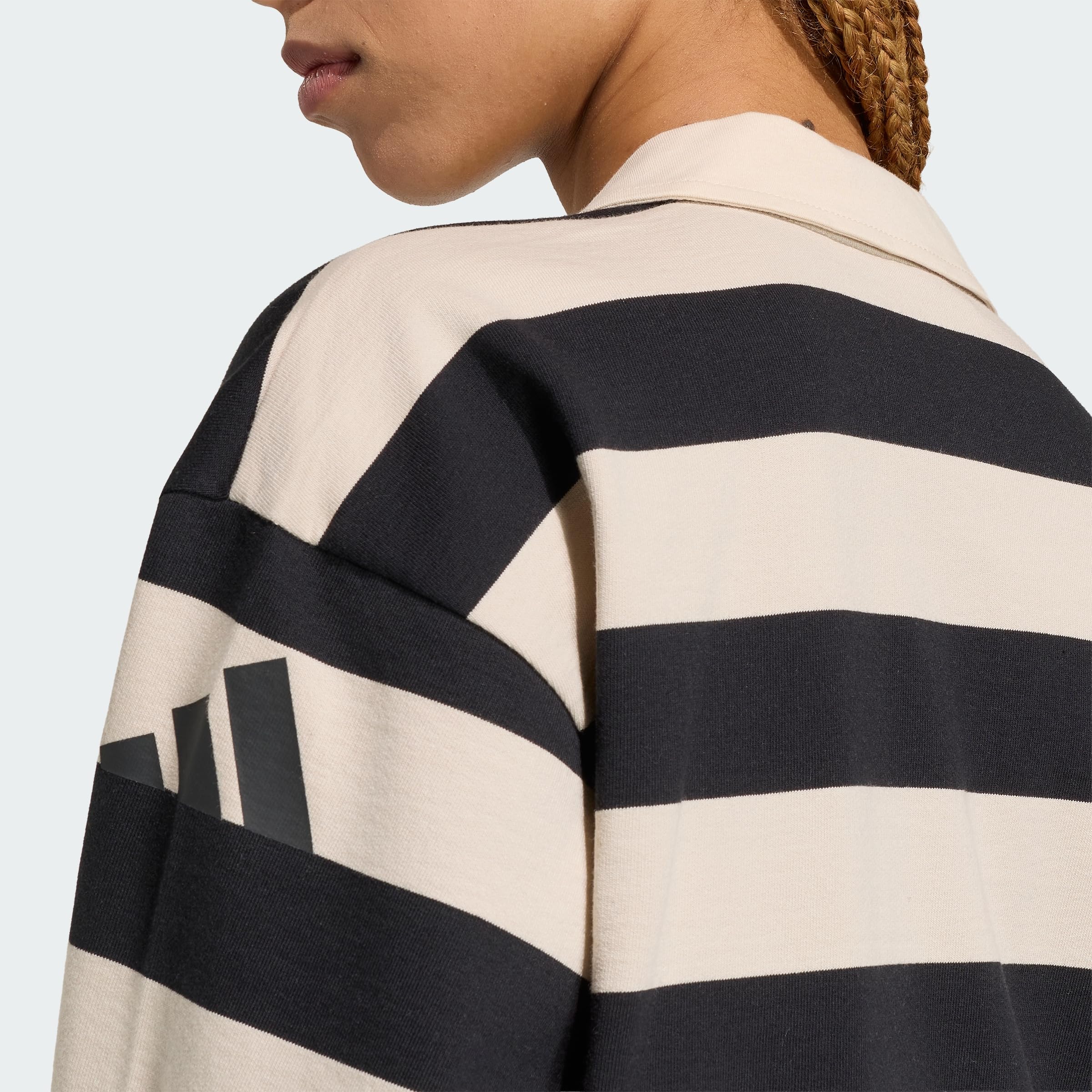 adidas Essentials Contemporary French Terry Longsleeve Polo Manga Larga Mujer (Pack de 1)