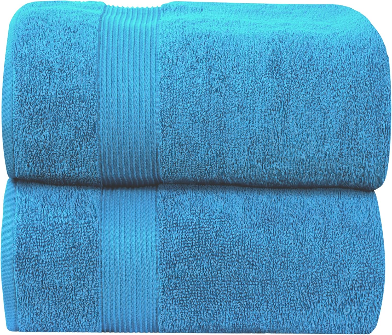 Jumbo Bath Sheets Extra Large (90 x 180 cm, 2 Pack) 100 Cotton Super