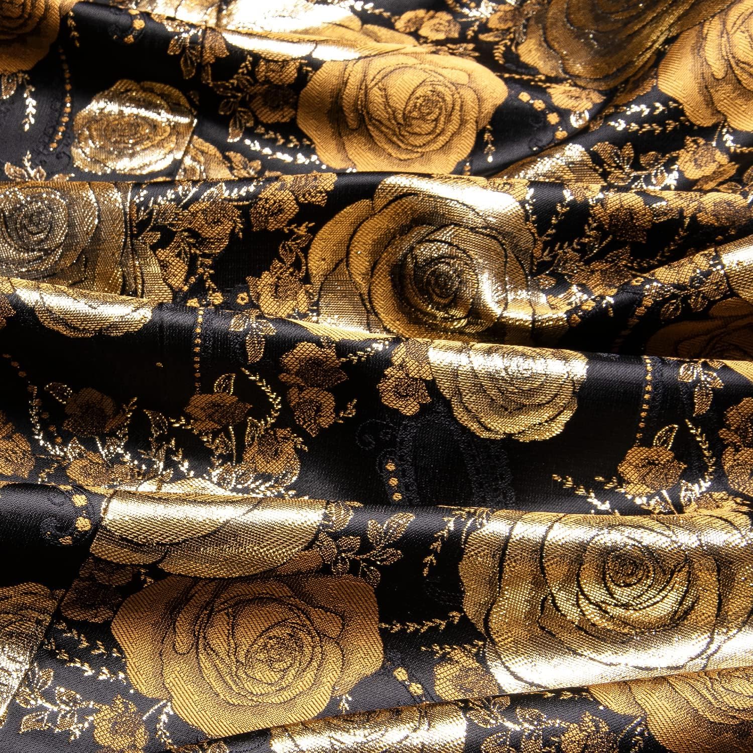 Hi-Tie Stylish Men Suit Jacket Blazer Shawl Lapel One Button Slim Fit Long Sleeve Jacket Tuxedo Party Dinner - Image 7