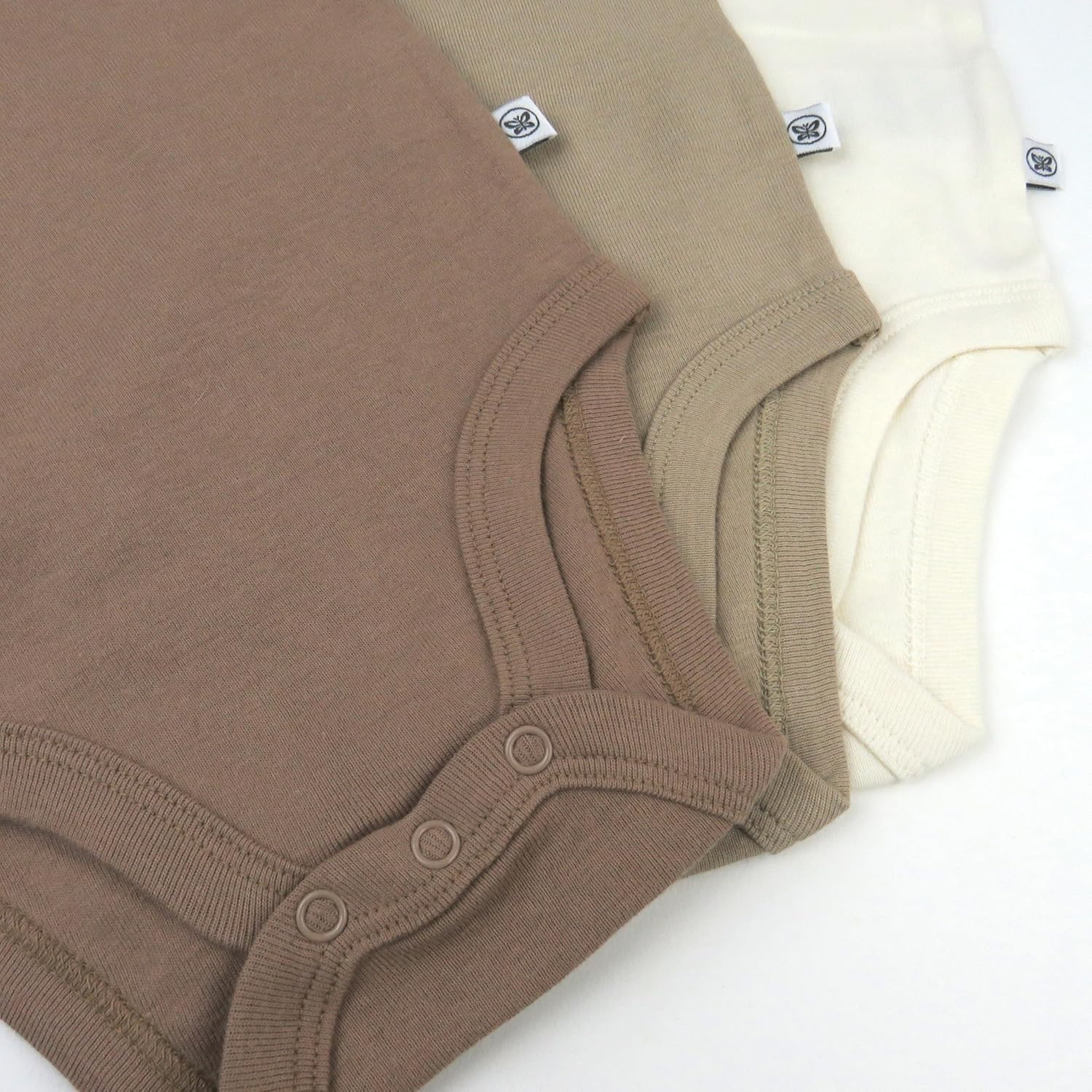 HonestBaby unisex-baby 3-pack Short Sleeve Bodysuits One-piece 100% Organic Cotton for Infant Baby Boys, Girls, Unisex - Image 4