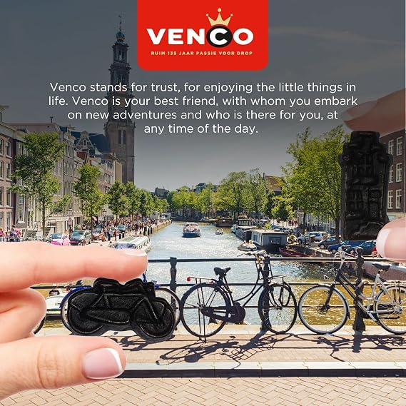 Venco Schoolkrijt Licorice Chalk Candy - School Chalk Original Dutch Licorice Candy from Netherlands - White Crunchy Mint Coated Liquorice Sticks with Soft Sweet Anise Filling - Bulk 2.2 lbs Bag