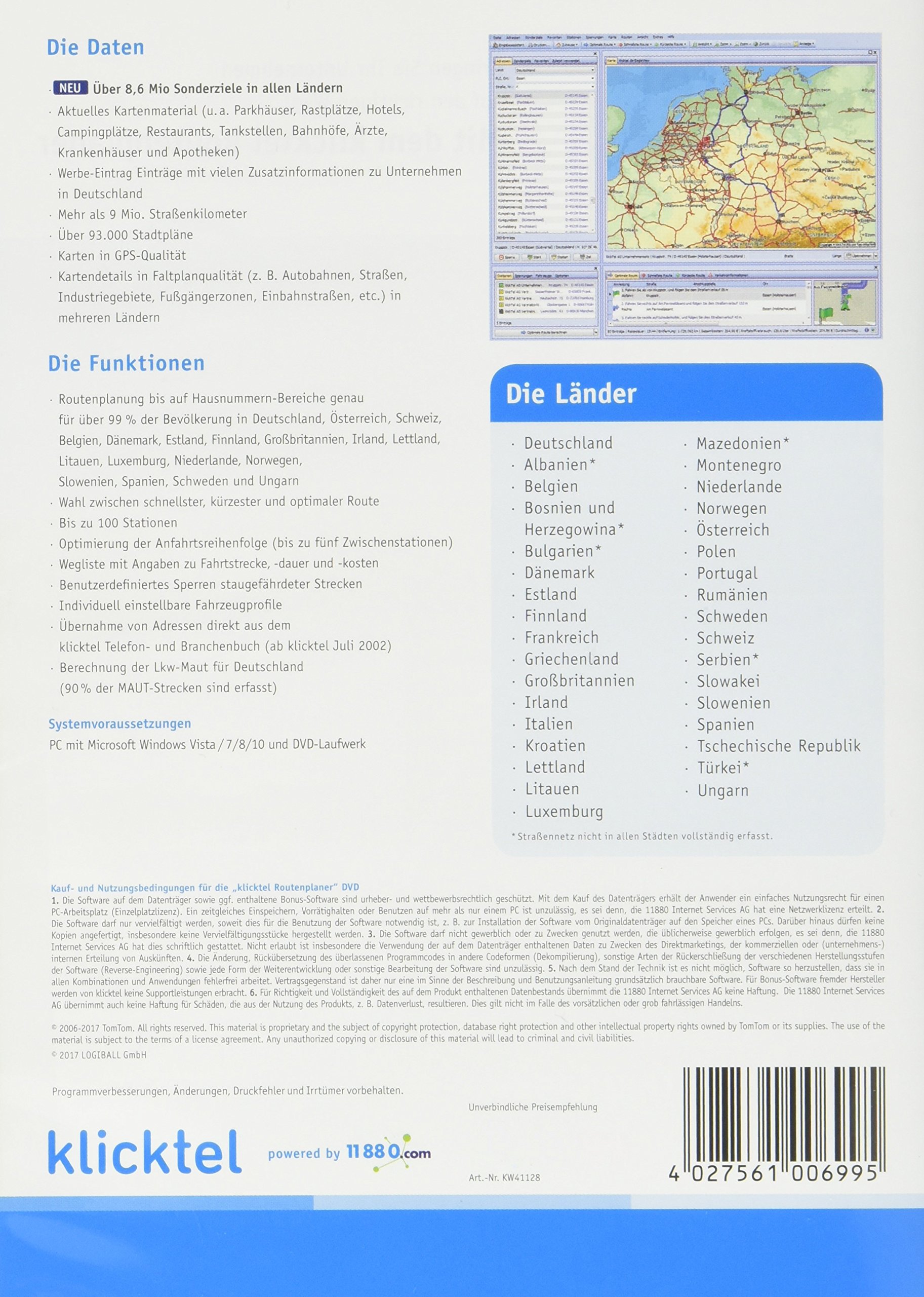 11880 Internet Services klickTel Routenplaner (2017/2018) Software