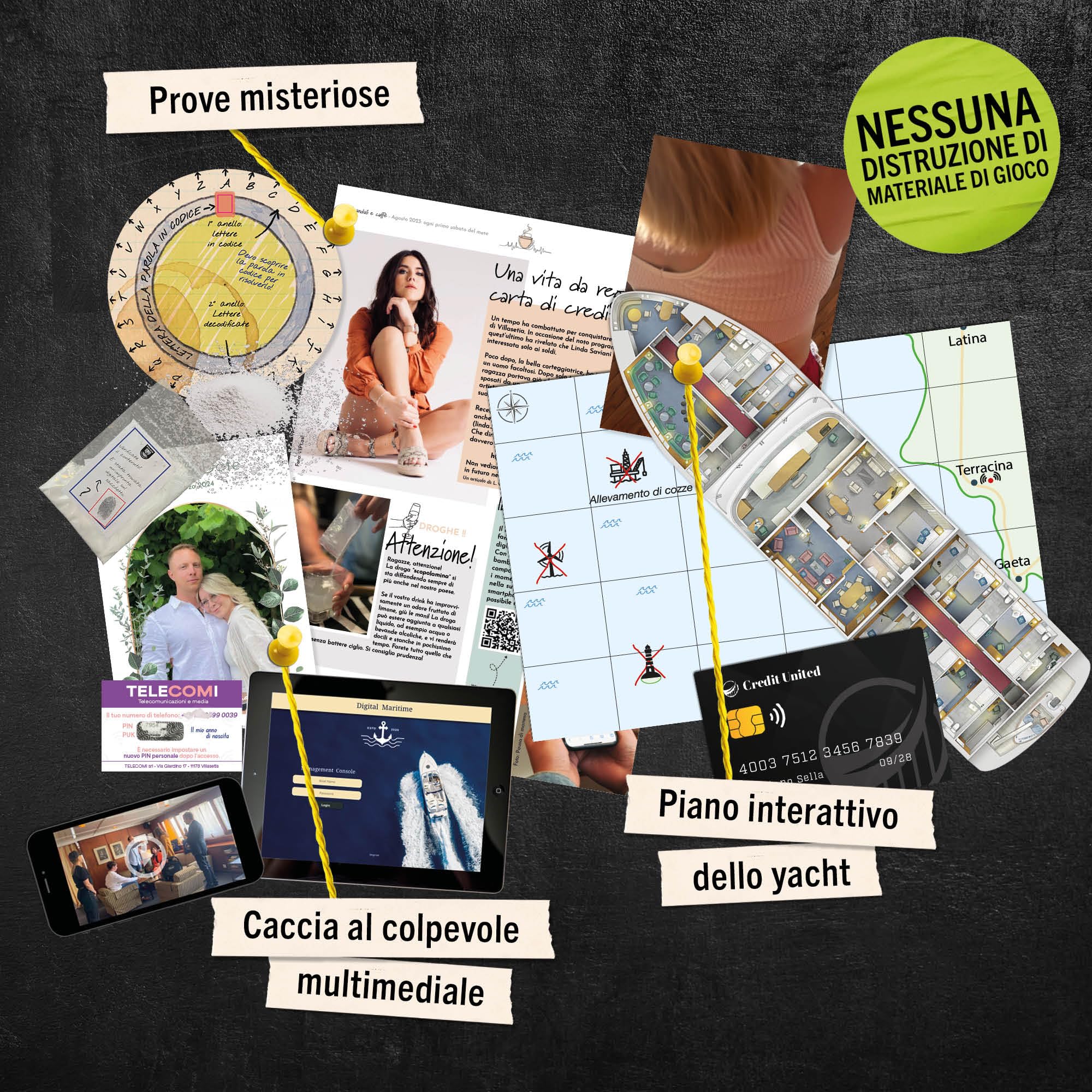 Hidden Games Luogo del Reato – Traversata fatale – Gioco investigativo, tipo Escape Room da tavolo, giochi nascosti, risolvi un caso, gioco detective, caso da risolvere, giochi da tavolo per 2