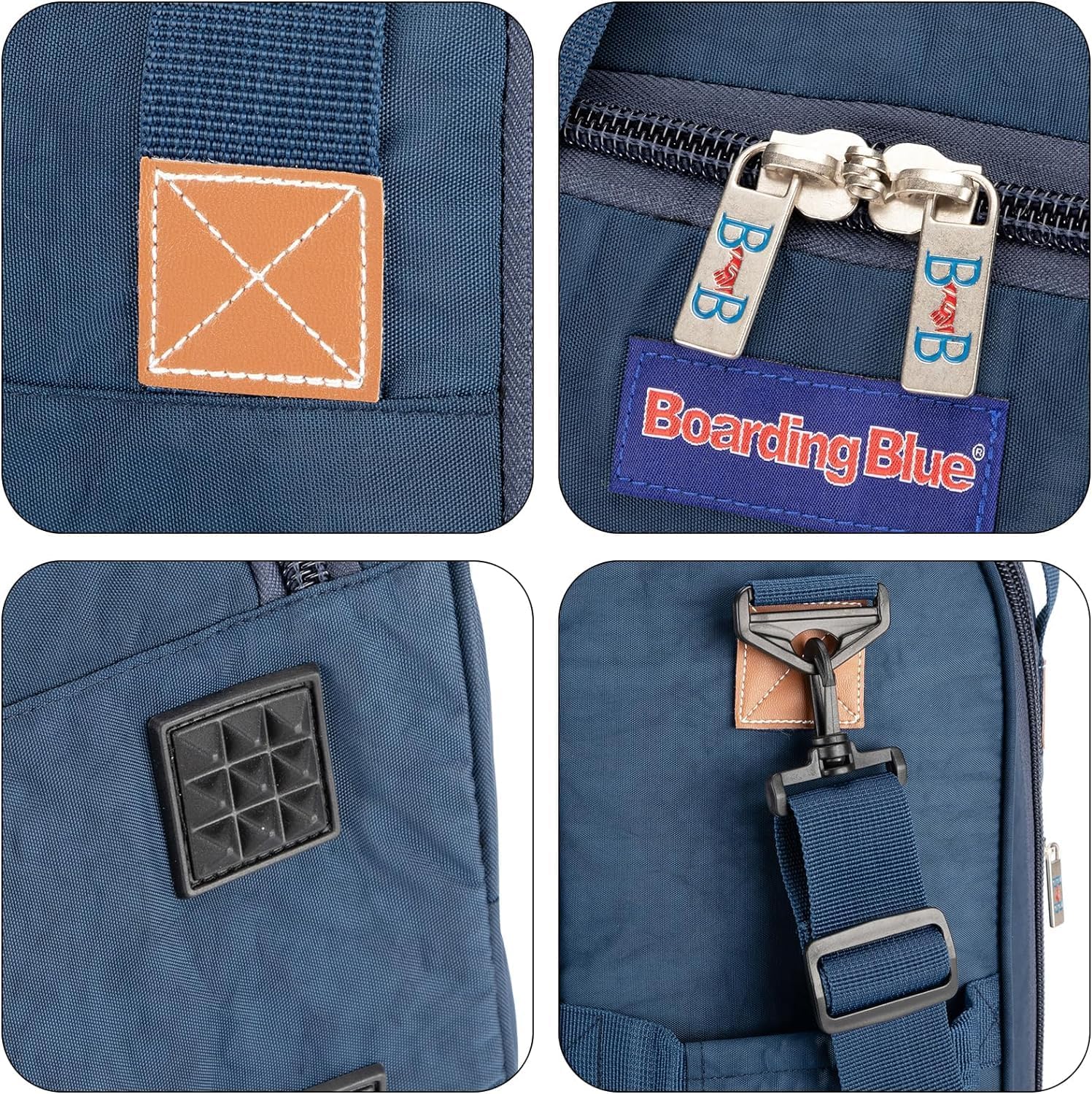 Boardingblue Personal Item under seat for American, Frontier, Spirit, Airlines (Navy)