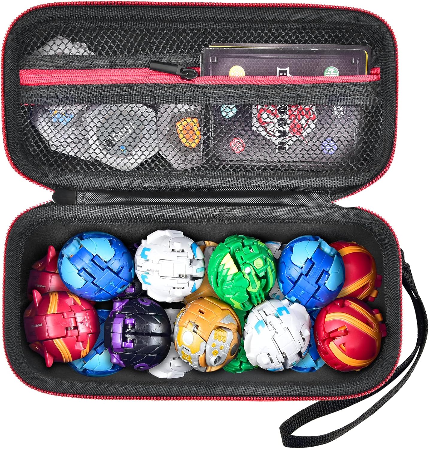 Discount 90% Case Compatible with Bakugan Figures, Toys Organizer Storage Holder Bag Holds up to 18pcs BakuCores, Bakugan Battle Planet, Armored Alliance, Baku Starter Pack and Collectible Action Figure (Box Only)