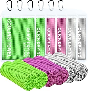CYCLXY 6 Pack Cooling Towel (40"x12"),Cooling Towels for Neck and Face,Cooling Cloth for Extreme Heat for Hot Weather,Cool...