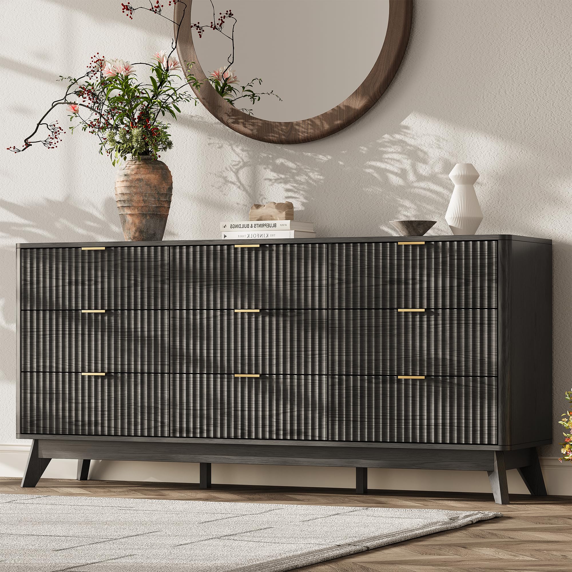 TROJM 63-inch 9-Drawer Dresser