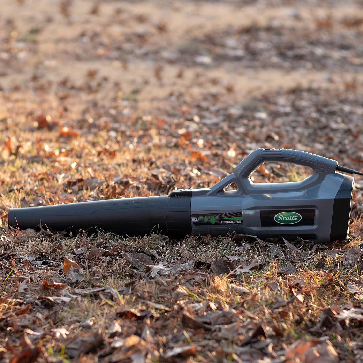 Scotts Outdoor Power Tools BLR20085S 8.5-Amp Turbo Power Corded Electric Leaf Blower, Grey/Black