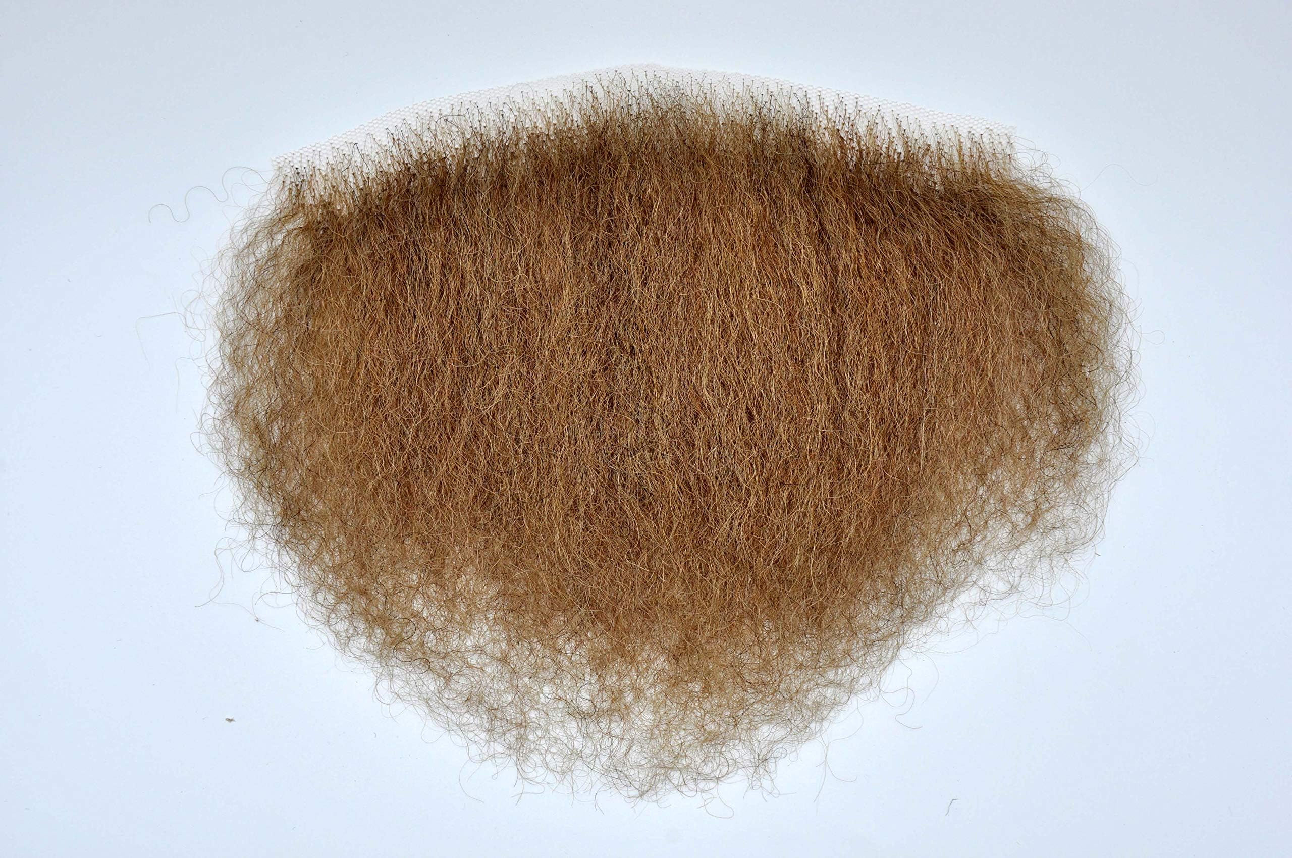 Big Bush Blond Human Hair Merkin Unisex Pubic Toupee