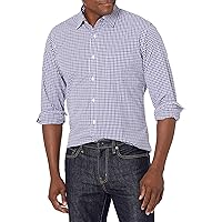Amazon Essentials Camicia Casual in Popeline a Maniche Lunghe vestibilità Regular Uomo