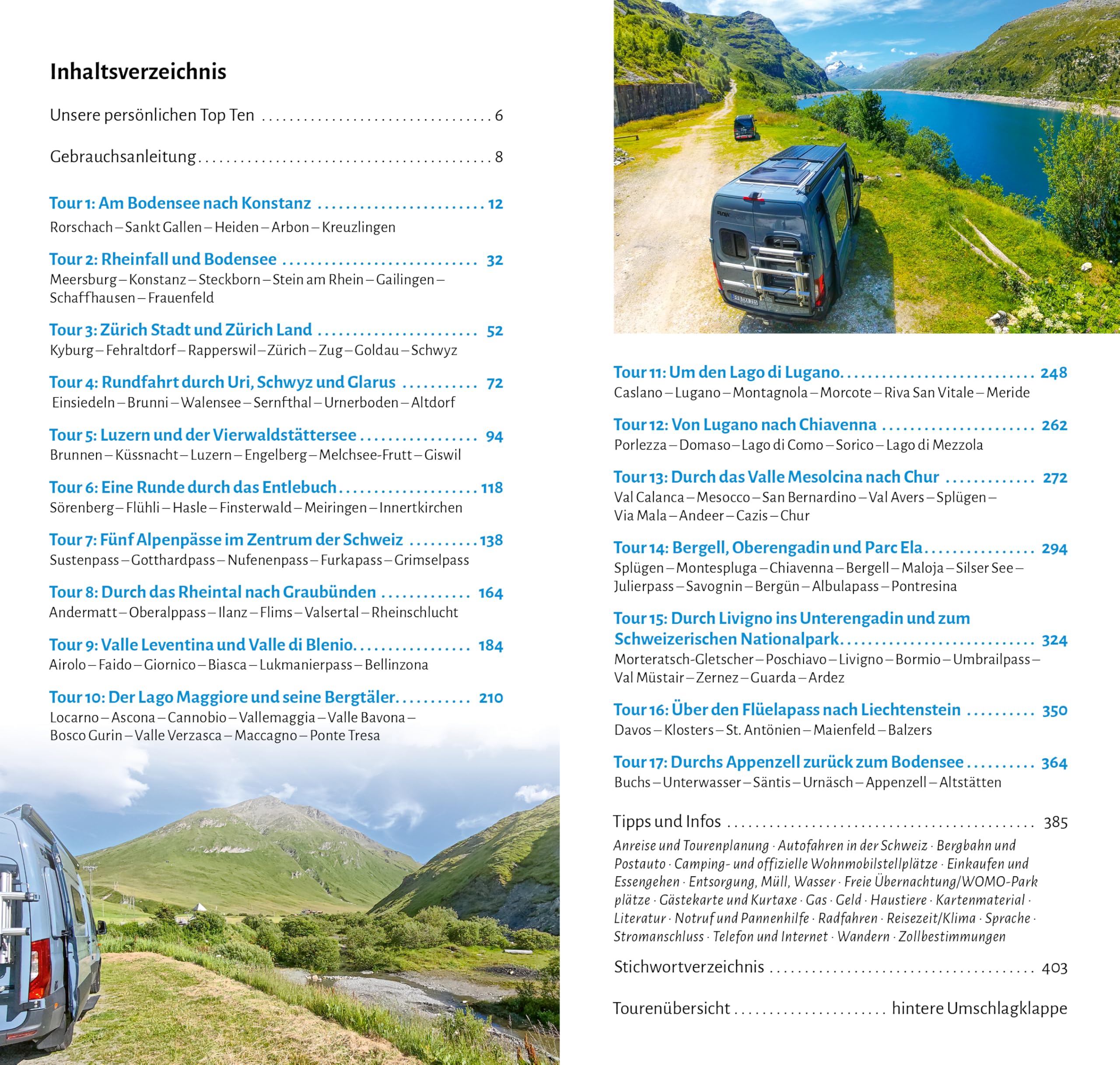 Entdeckertouren mit dem Wohnmobil Schweiz Der Osten (Womo-Reihe, Band 51)