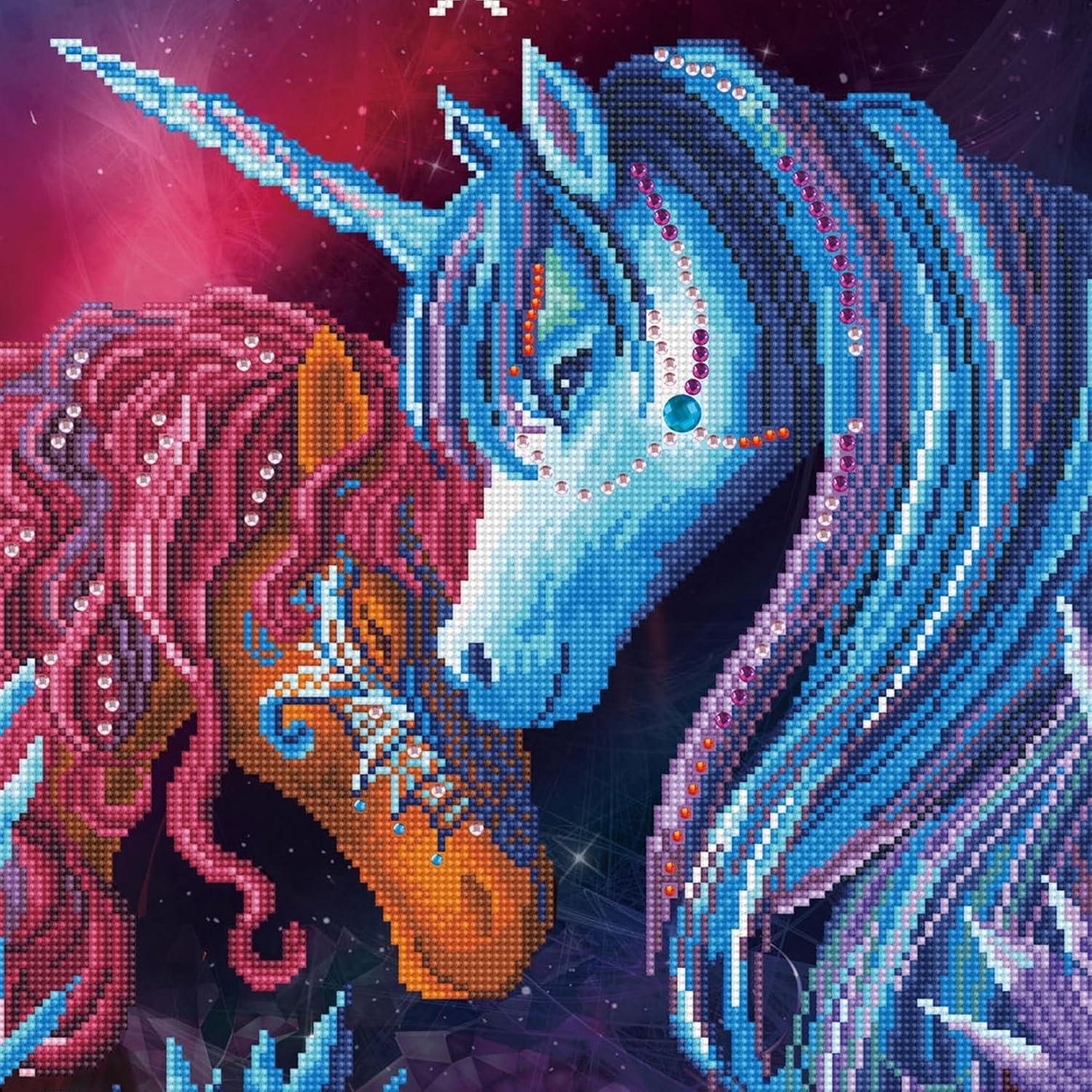 DIAMOND DOTZ Crystal Garden Unicorn Diamond Painting Kits for Adults - Diamond Art Kits a Relaxing Creative Craft Kit with Dotz Gems 16"x20"