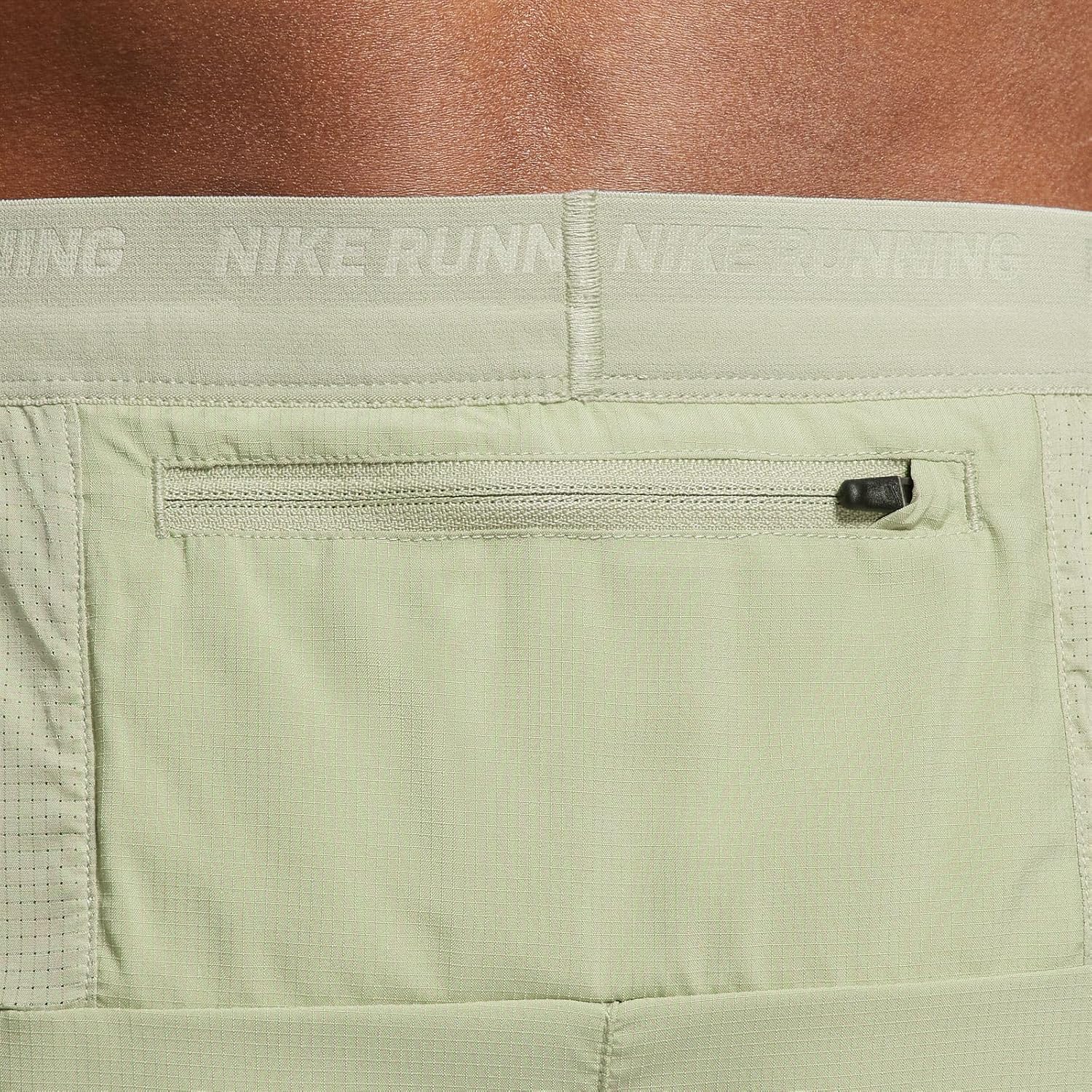 Nike Stride Men's Dri-FIT 7" Brief-Lined Running Shorts (Olive Aura/Dark Stucco, DM4761-371) Size Small