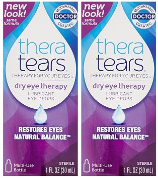 Thera Tears Thera Tears Lubricant Eye Drops, 1 oz (Pack of 2)
