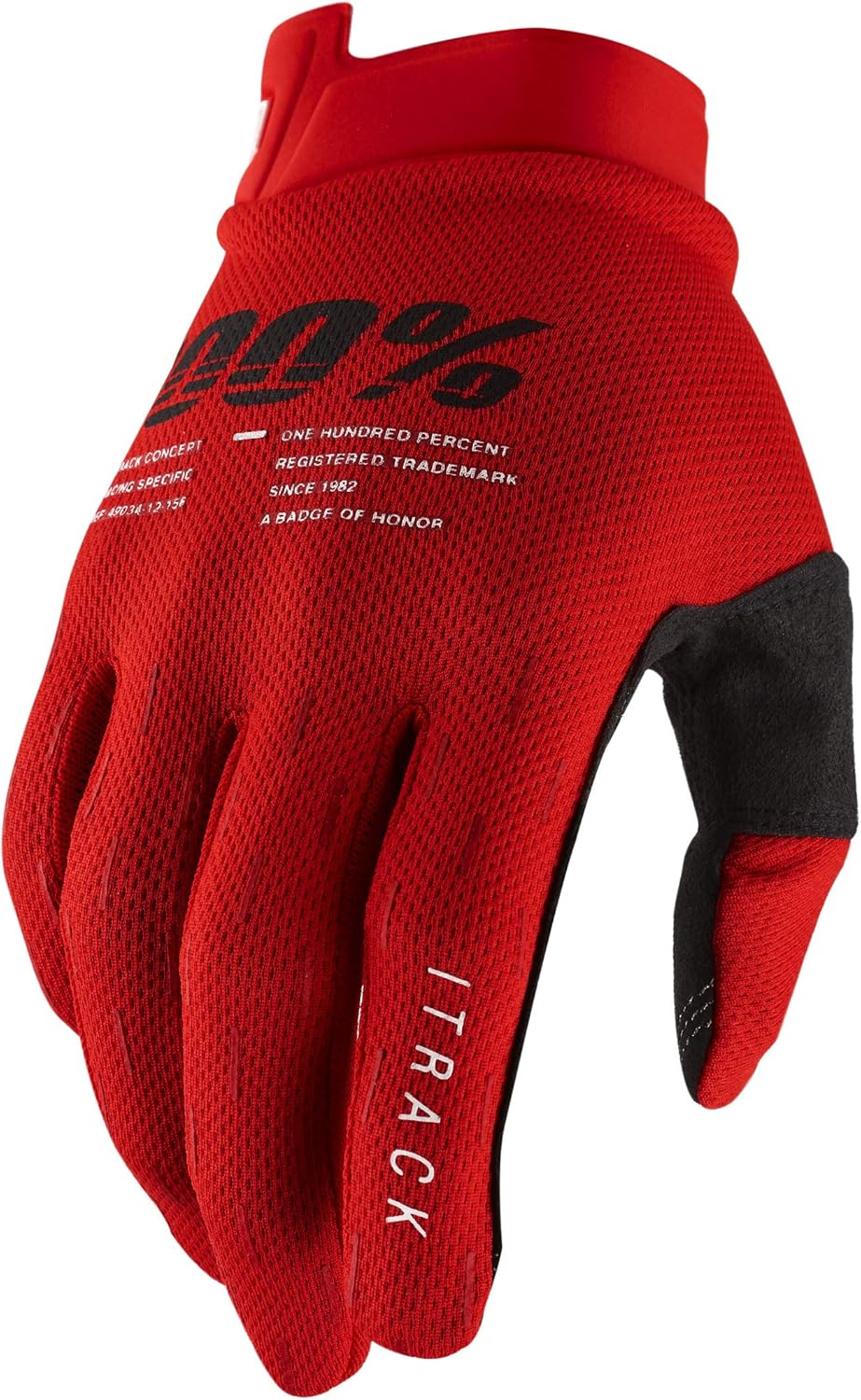 100% ITRACK Ultralight Motocross Gloves - Lightweight MX Dirt Bike & Powersport Racing Protective Gear