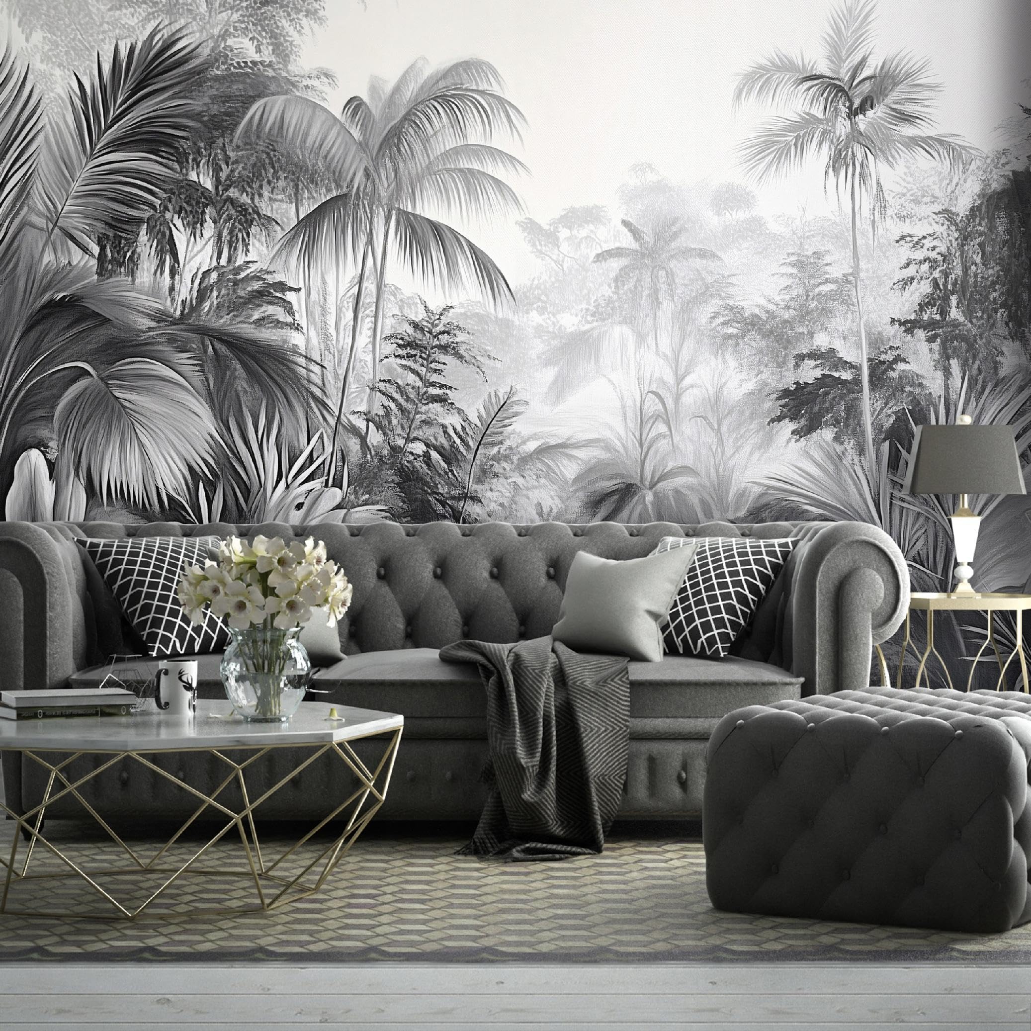 WallArena Vlies Fototapete, Wald, 350x250cm | Fototapeten - Tapeten - für Wohnzimmer Schlafzimmer - Vliestapete Wandtapete Tapete 3D Effekt- inkl. Kleister
