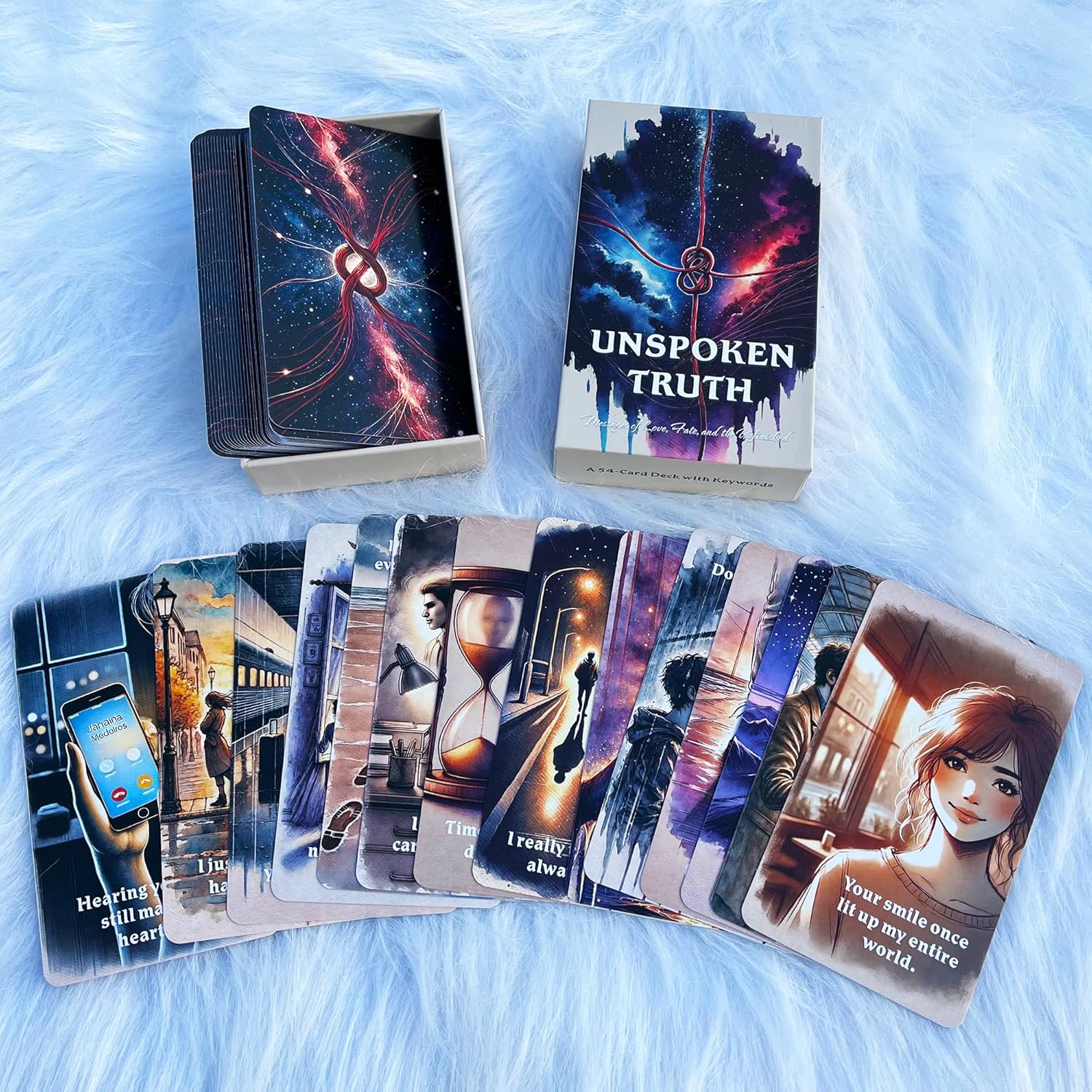 DPEHAKMK Unspoken Truth Oracle Deck, Oracle Cards for Beginners, 54 Card Deck Love Relationship and Shadow Work Oracle Cards for Love, Breakups, Inner Healing & Emotional Clarity - Image 9