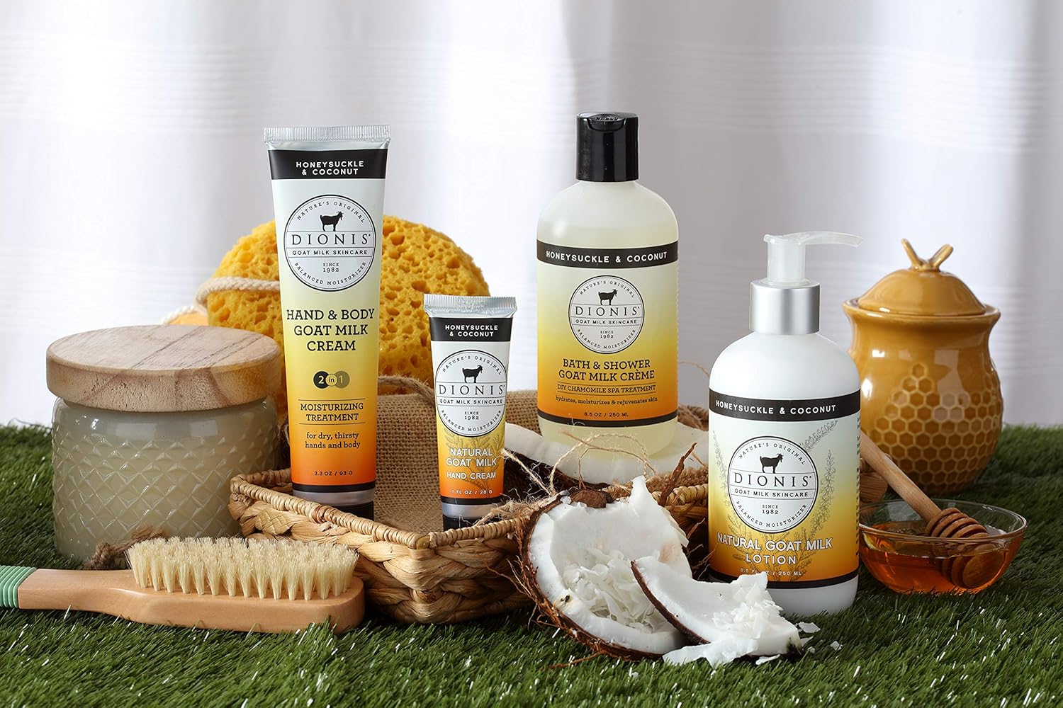 Dionis - Goat Milk Skincare Honeysuckle and Coconut Scented Hand Cream (1 oz) - Made in the USA - Cruelty-free and Paraben-free - Image 3