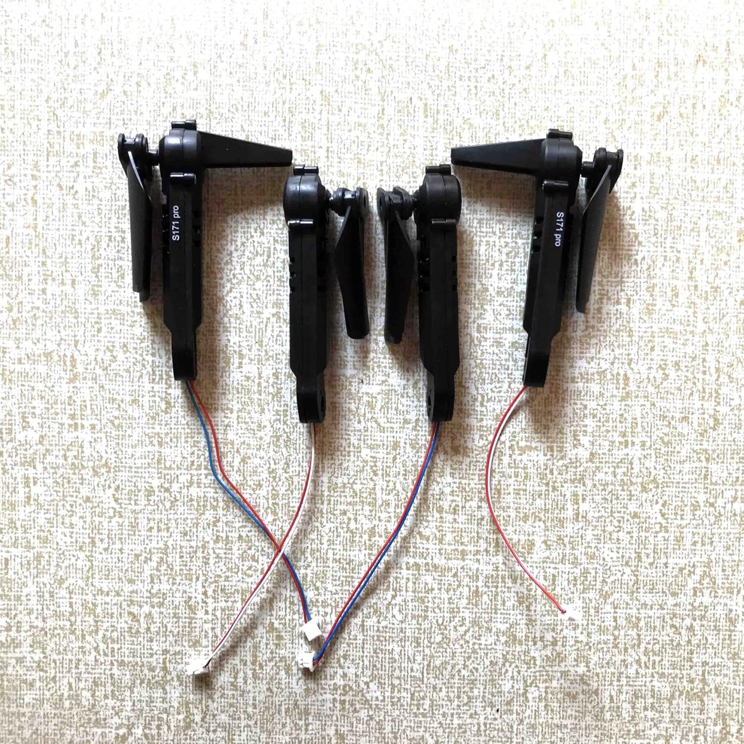 S171 PRO FPV rc Mini Drone Part Suitable for LS-XT6 Quadcopter Accessories Drone Arm with Motor Propeller Blade Protect Frame etc (Color : Back Red White)