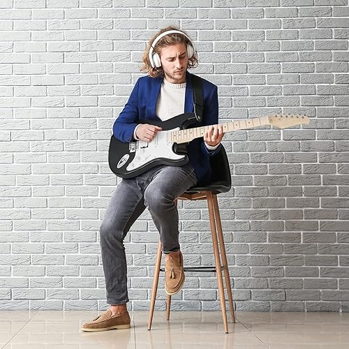 Vista 6 de Ktaxon Kit de guitarra eléctrica de 39 pulgadas para principiantes, pastillas HSS de 6 cuerdas de cuerpo sólido de tamaño completo para adultos